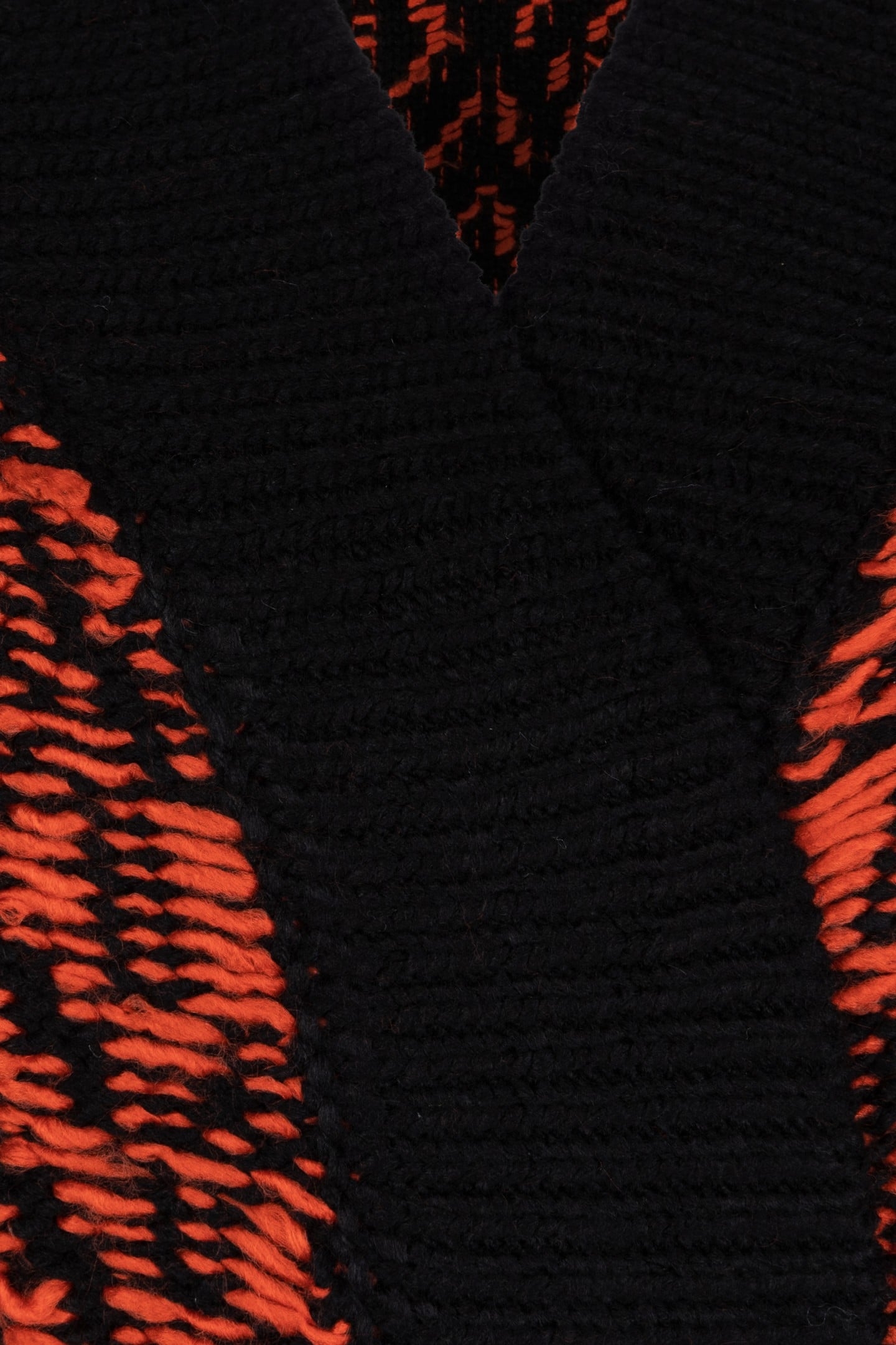 CARDIGAN 3D KNIT BLACK / RED 7