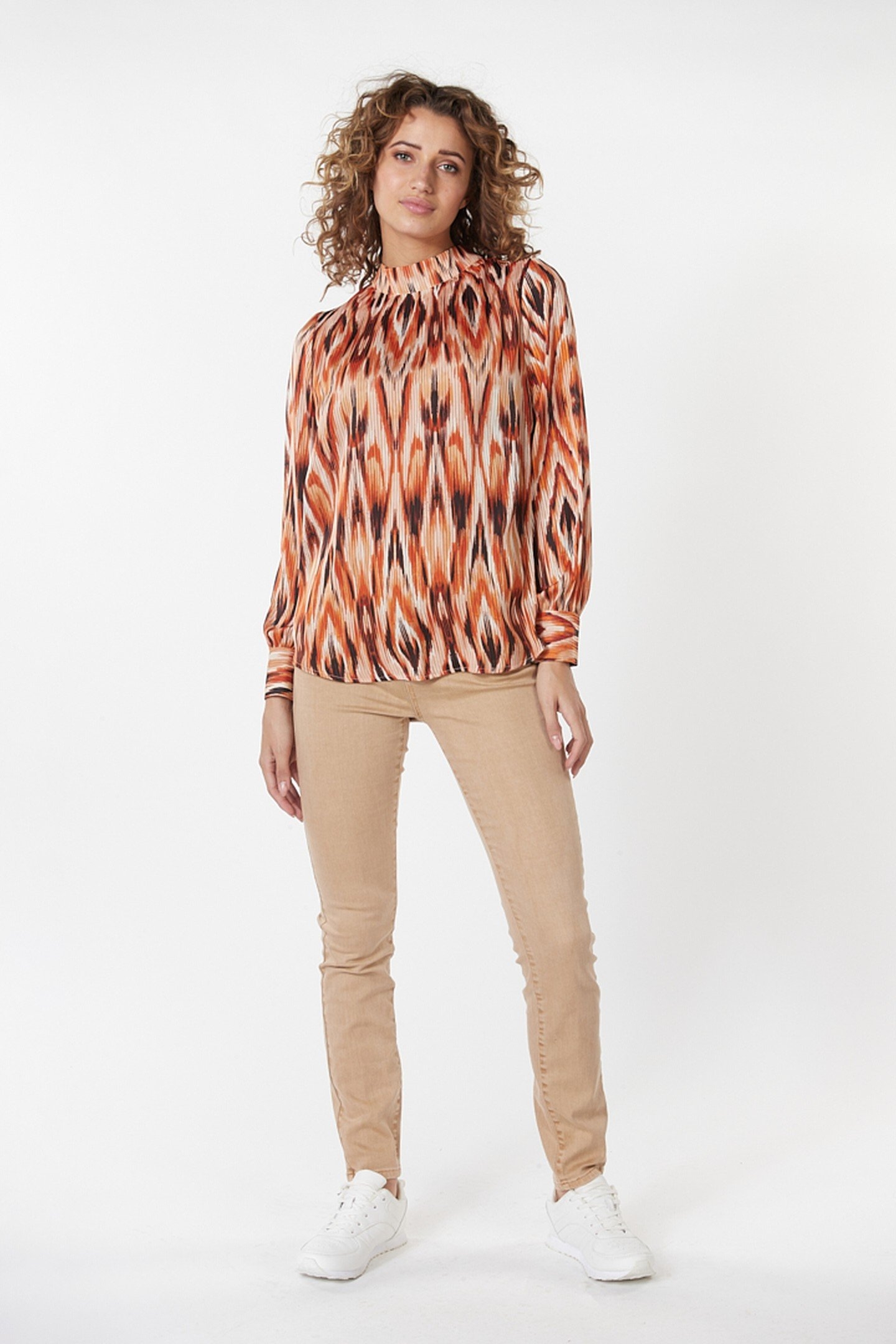 TROUSERS COLORED DENIM BEIGE 1