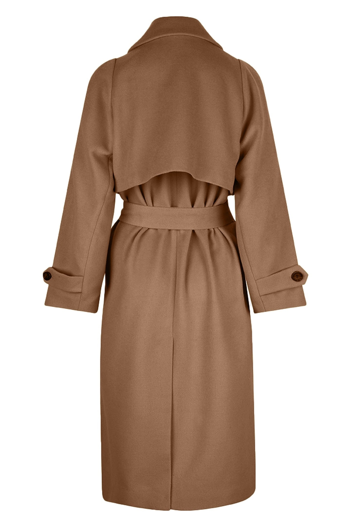 COAT LONG BELT CAMEL 2