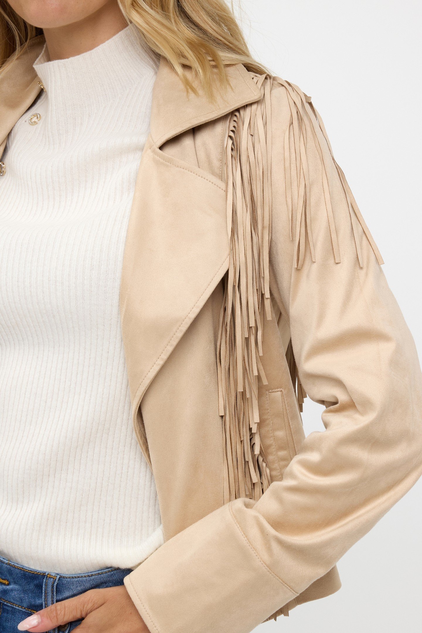 JACKET SUEDINE RINGES SAND 7