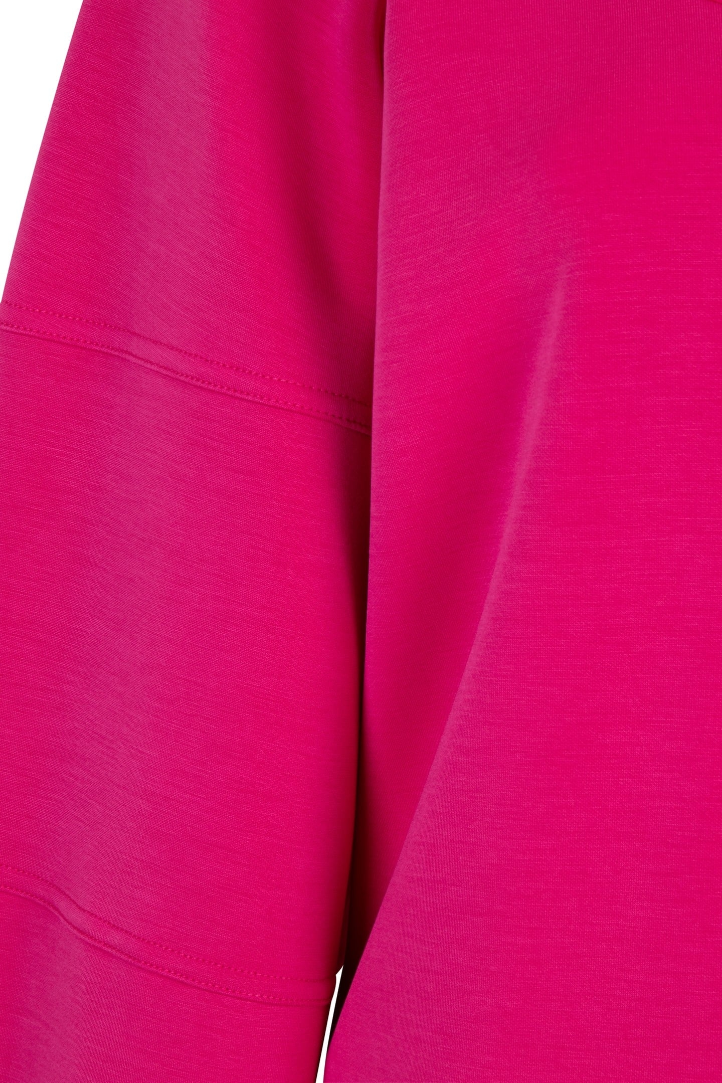 SWEATER “V” SEAMS MODAL CERISE PINK 6