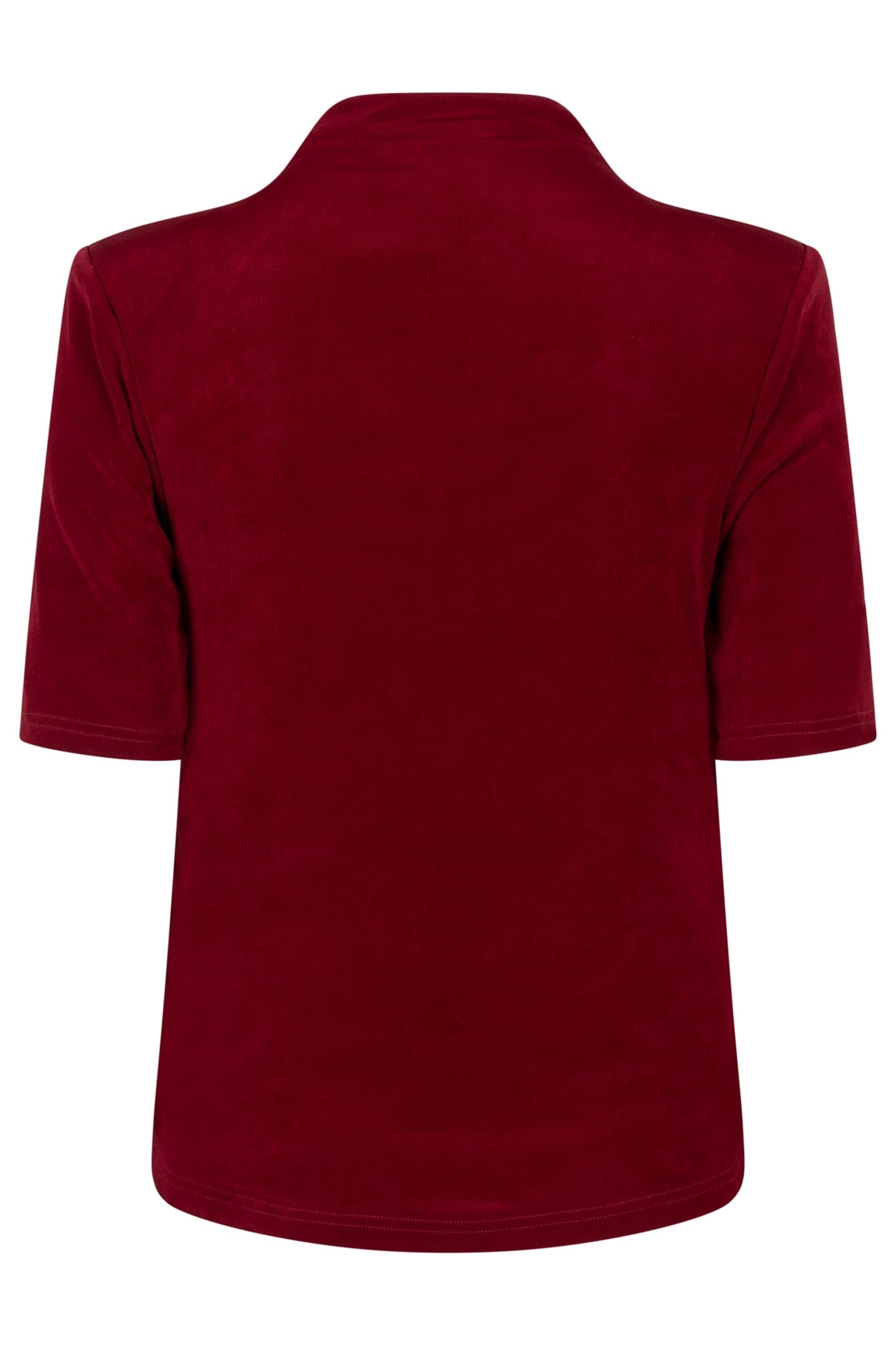 TOP WRINKLED WAIST WINE RED 7