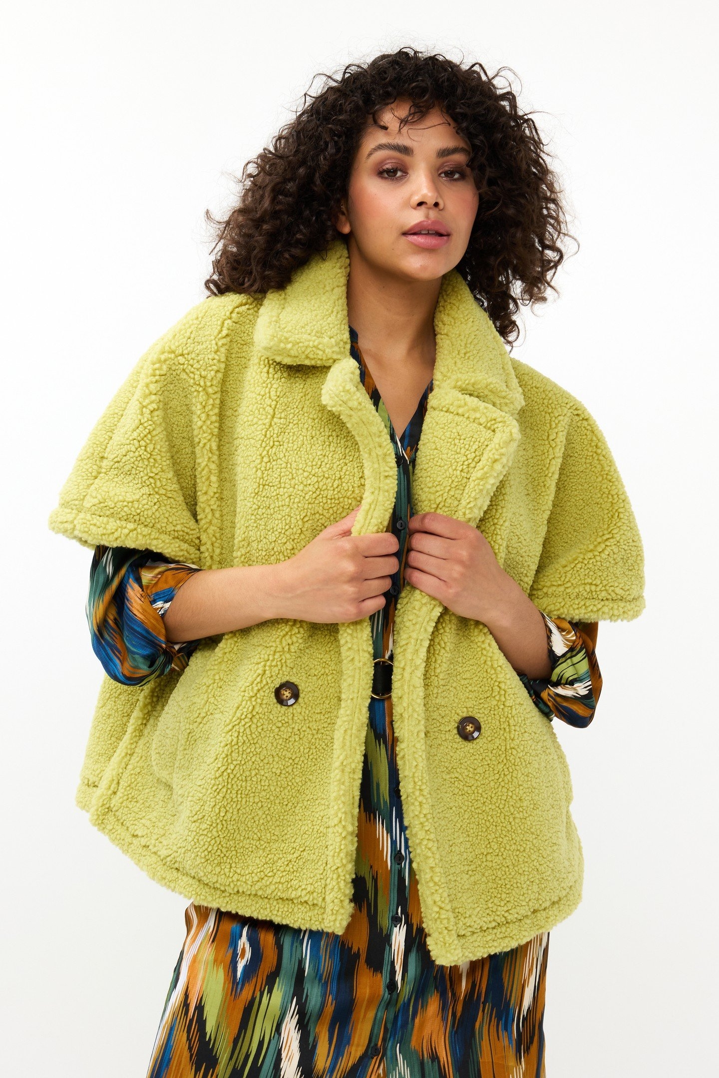 PONCHO TEDDY LEAF GREEN 2