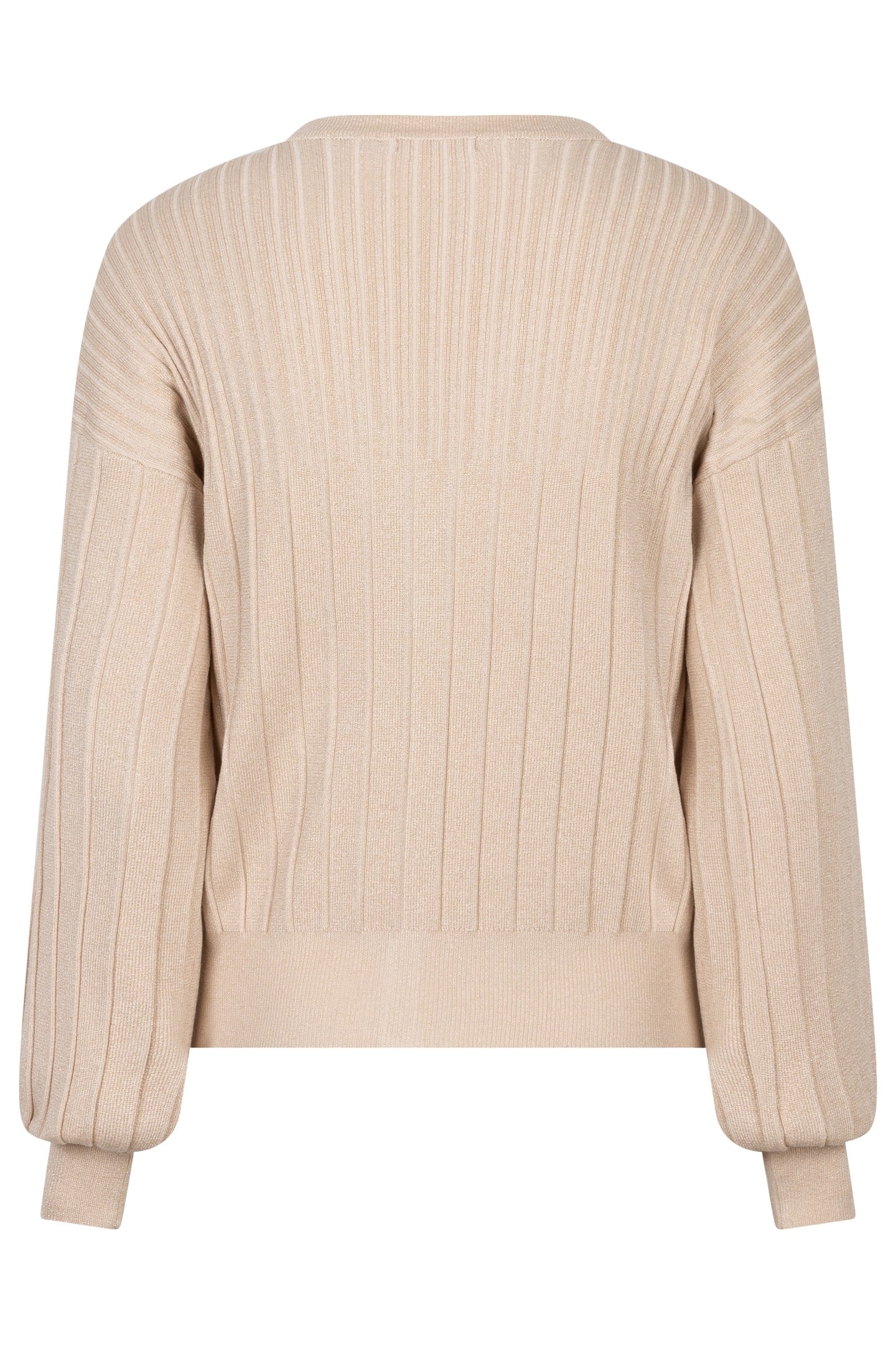 CARDIGAN RIB LUREX LIGHT SAND 6