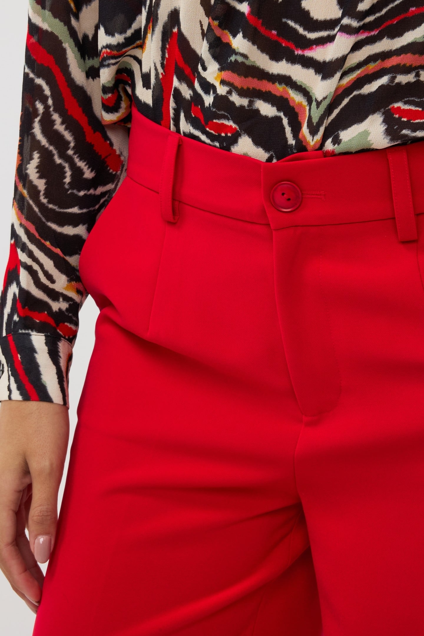 TROUSERS WIDE CITY RED 7