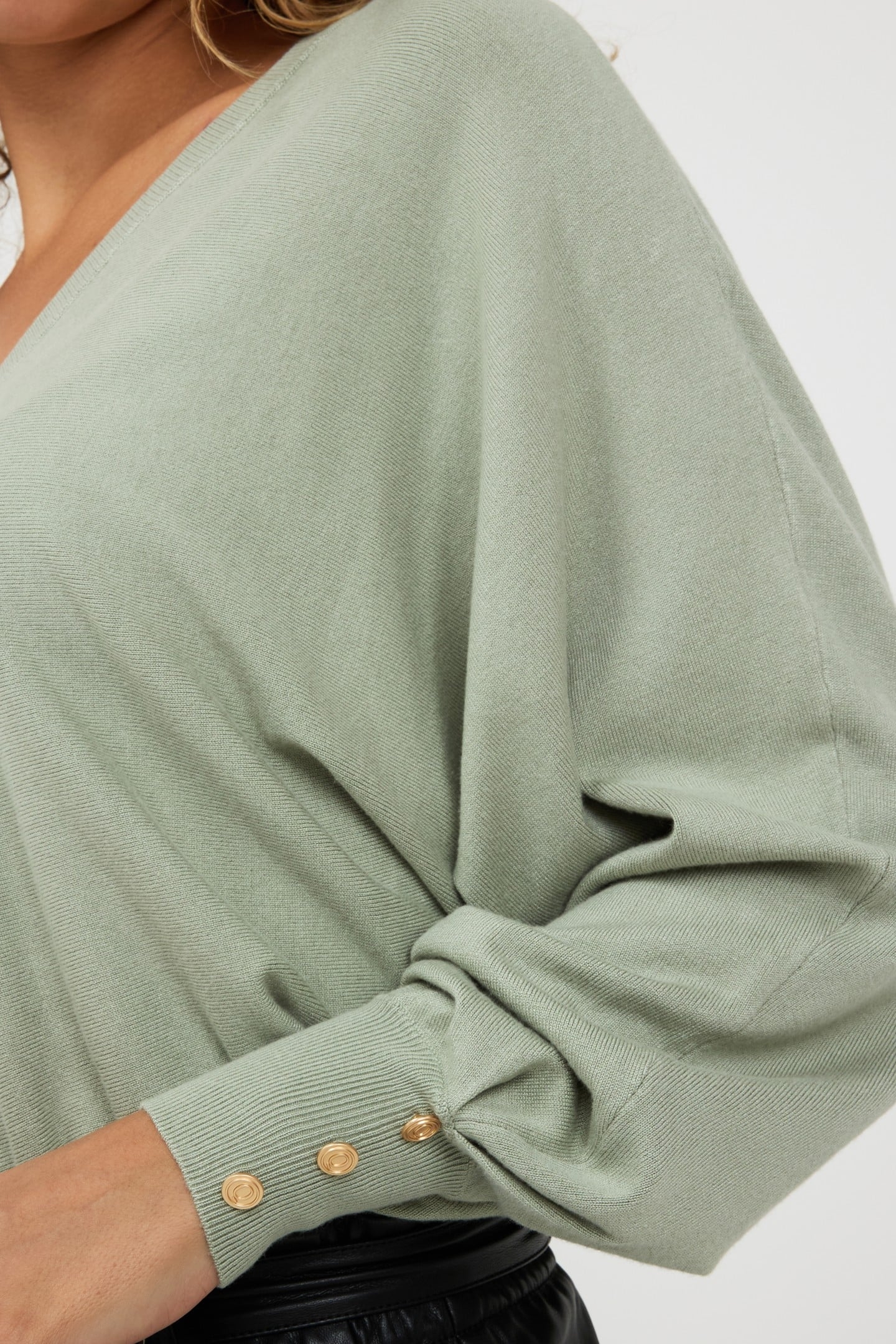 SWEATER BATWING BASIC KNIT JADE 6