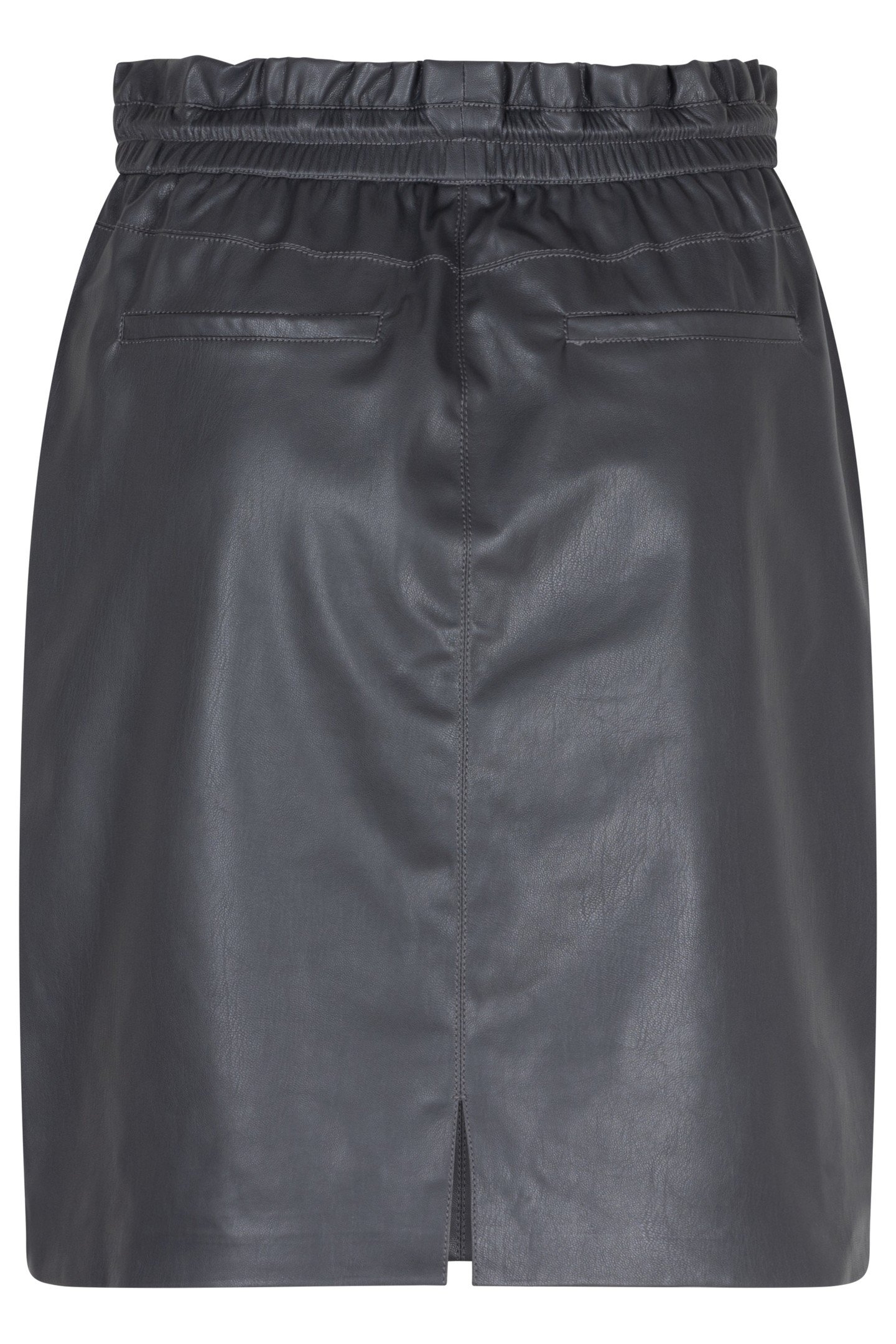 SKIRT SPORTY VEGAN LEATHER GREY 6