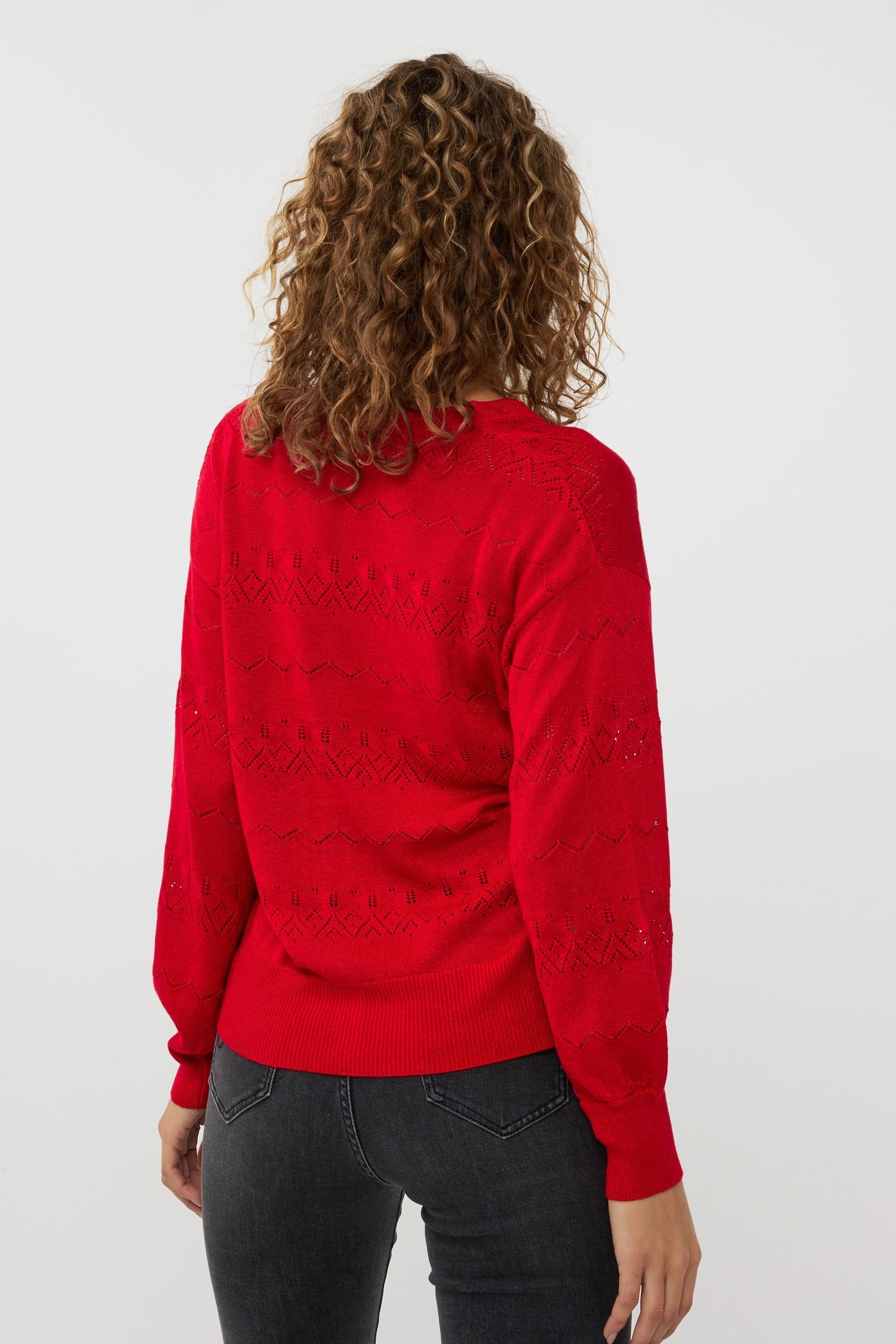 CARDIGAN S/SLV LUREX RED 3