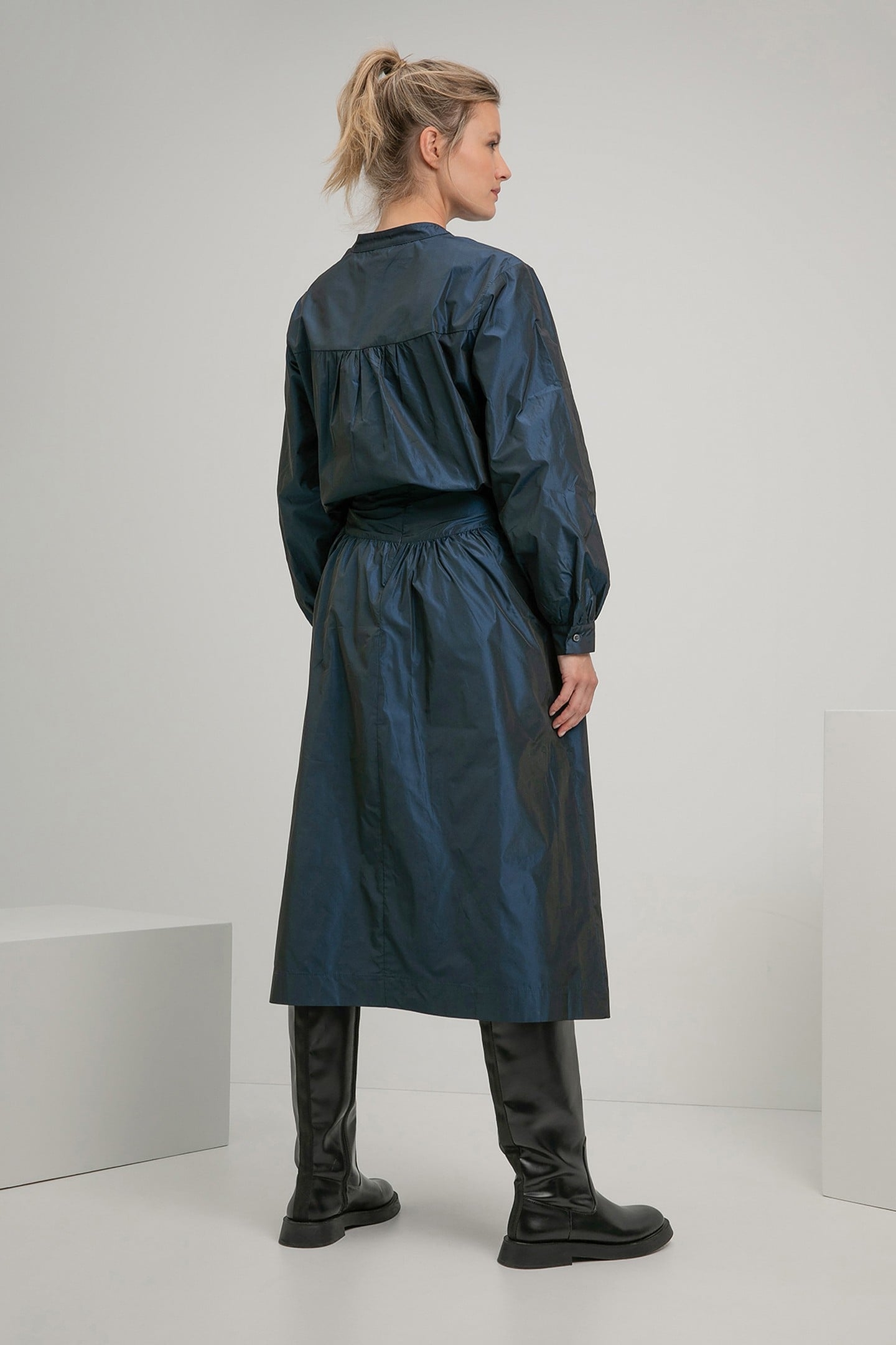 SIENNA SKIRT NAVY MELANGE 4