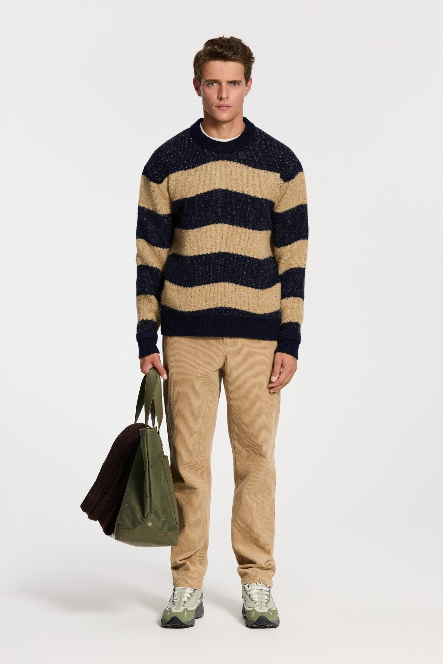 PIKE RELAXED FIT WAVE PULLOVER BLUE CLAY WAVE 3