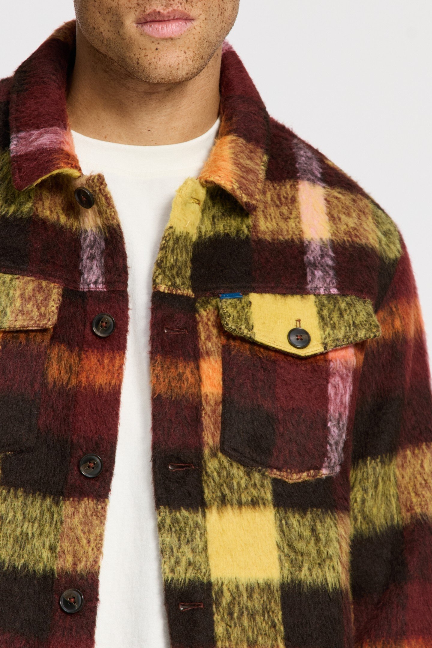 SYD BRUSHED CHECK JACKET RED EARTH CHECK 6
