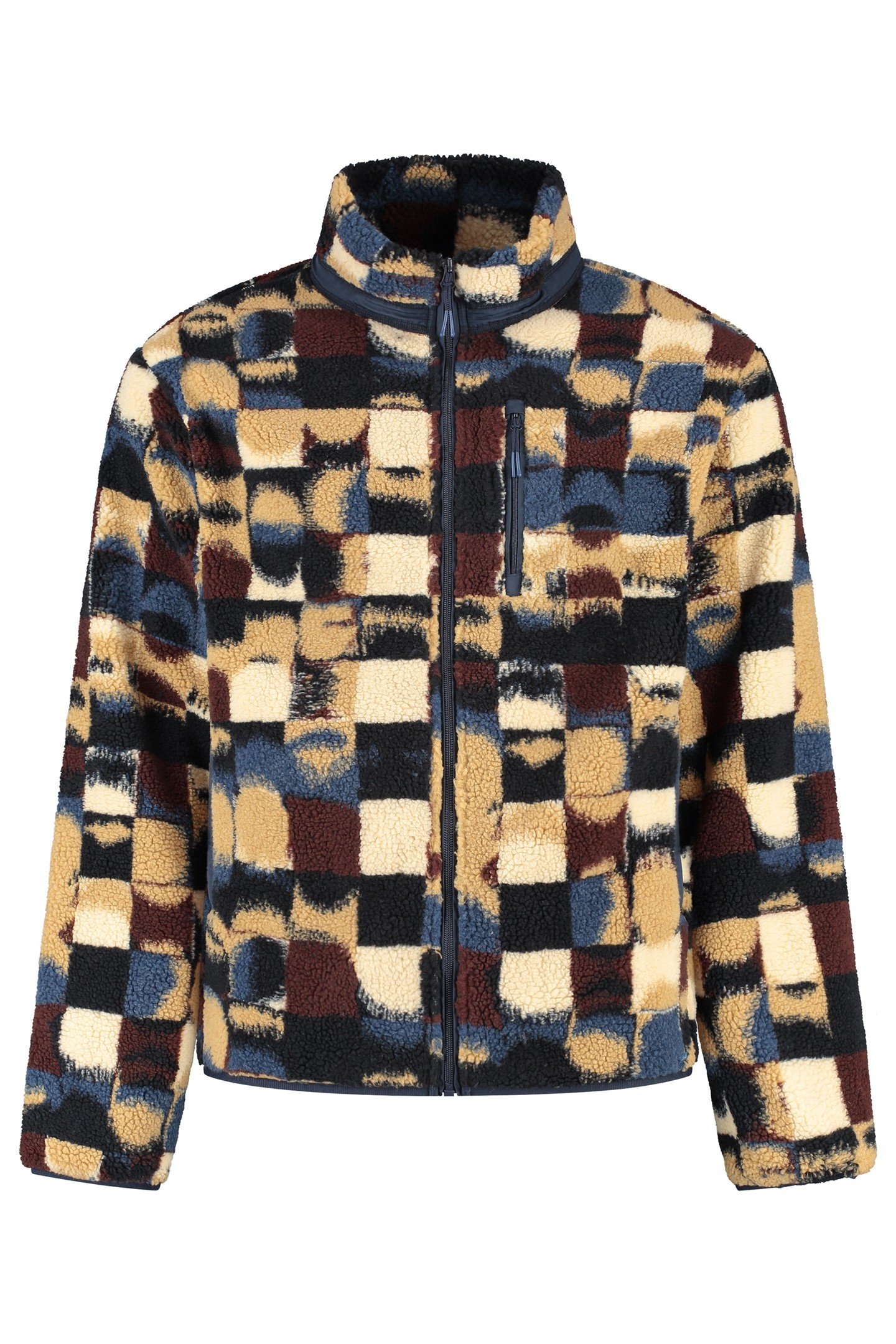 LEE GEO QUILT TEDDY JACKET RED EARTH GEO QUILT 6