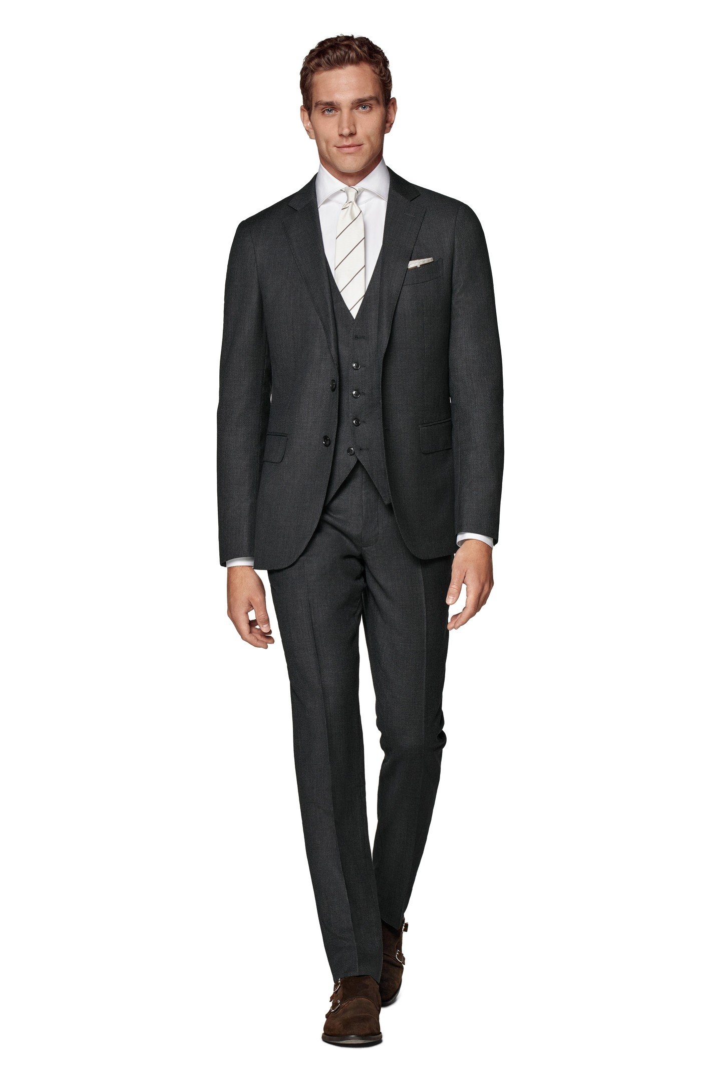 BRESCIA D. GREY PURE WOOL S130 DARK GREY 2