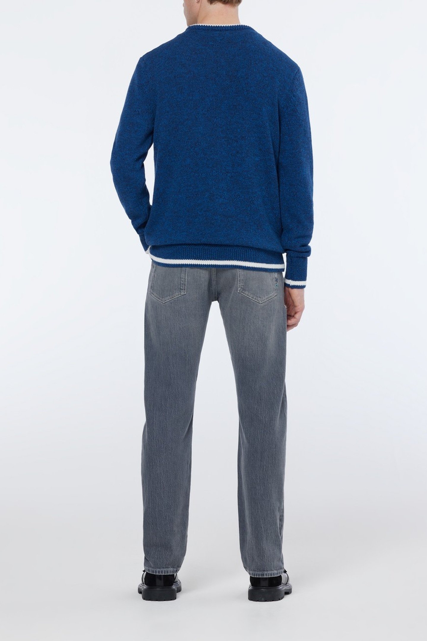 MELANGE REGULAR FIT CREWNECK LEAGUE BLUE 3