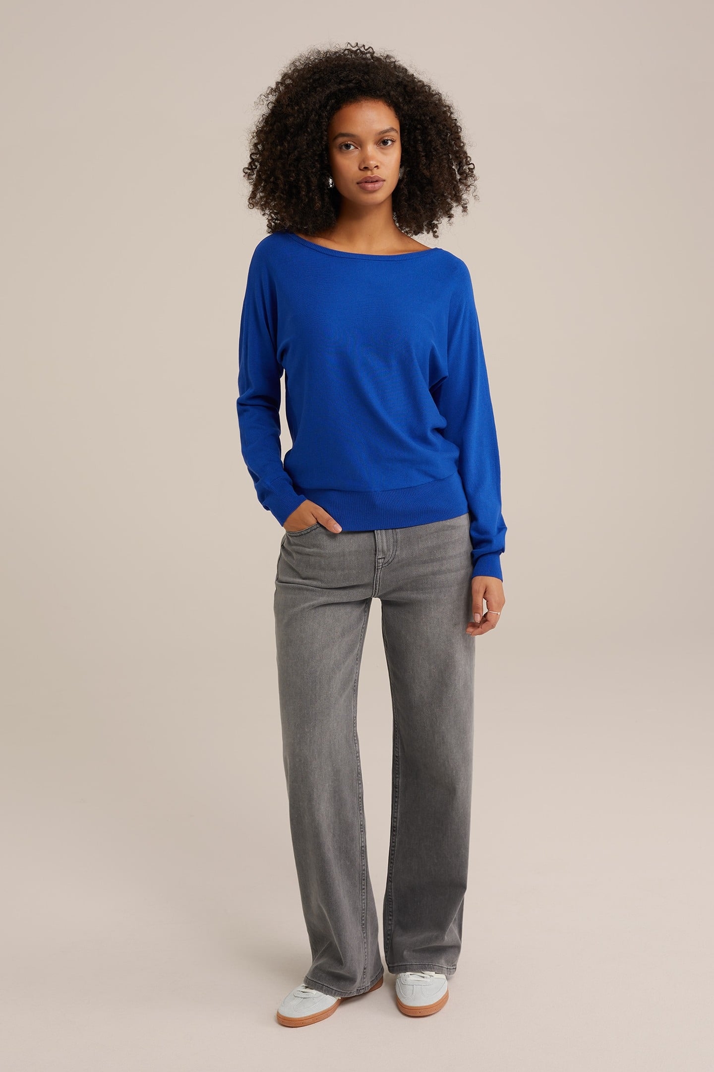 KNITTED PULLOVER COBALT BLUE 4