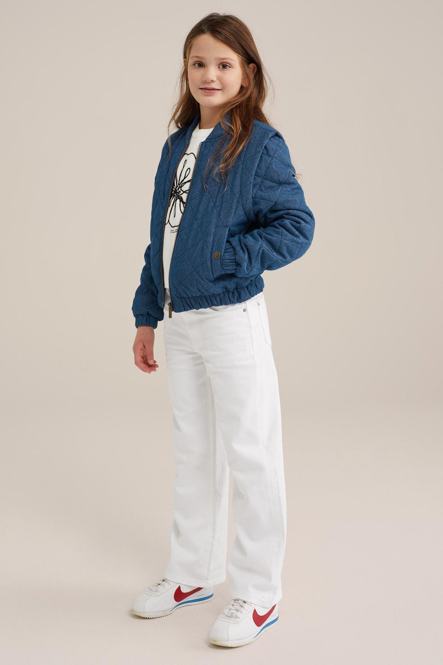 GIRLS BOMBER DARK BLUE 2