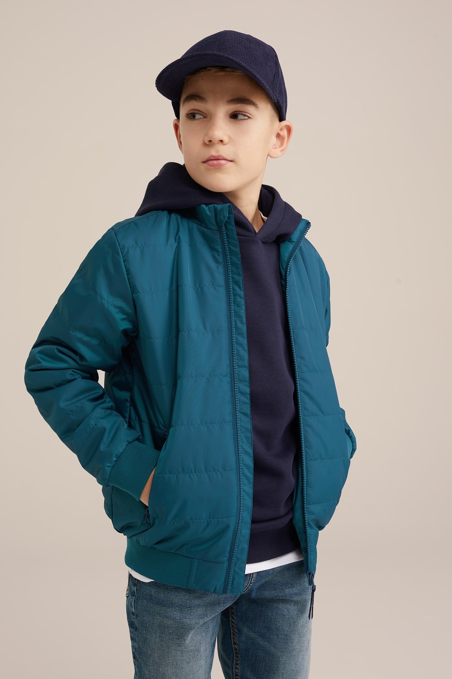 BOYS BOMBER SEA ​​GREEN 1