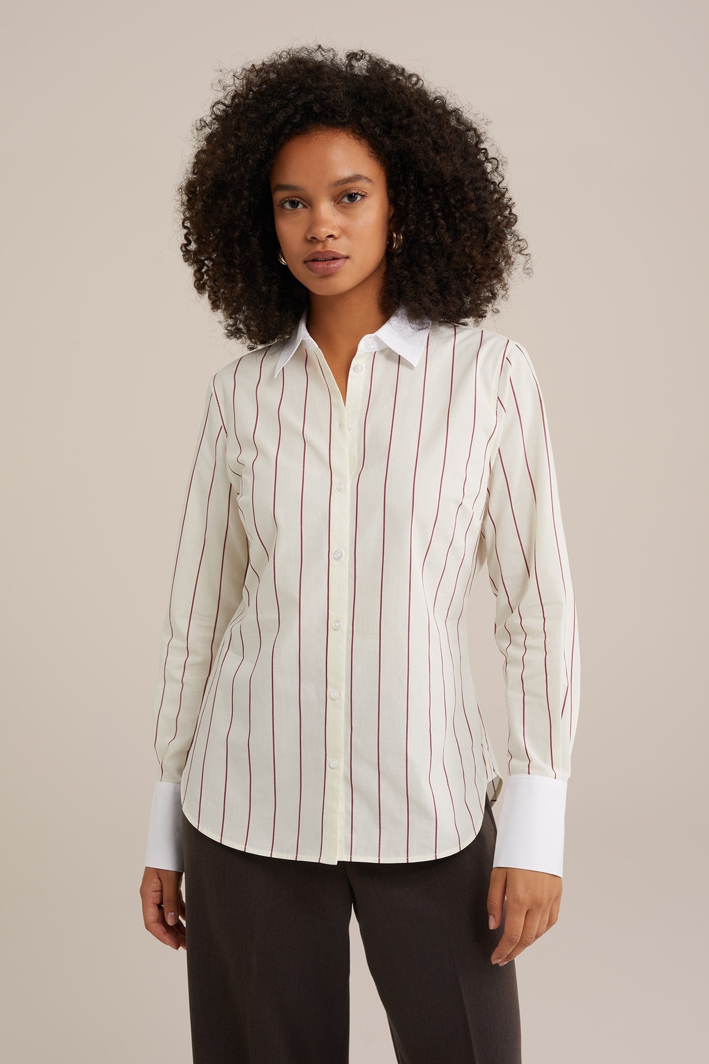 BLOUSE BURGUNDY RED 1