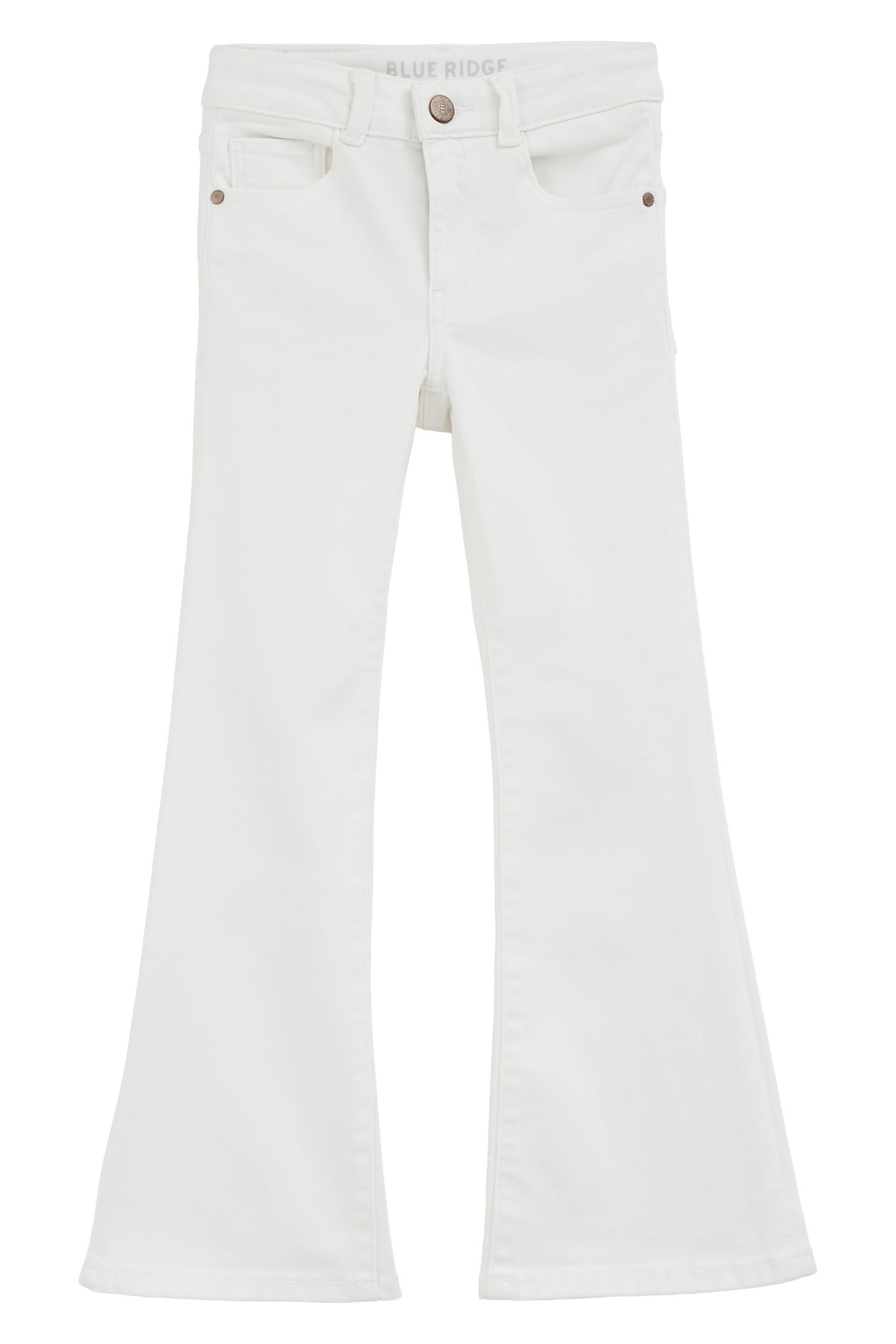 GIRLS 5-POCKET MID WAIST WHITE 3