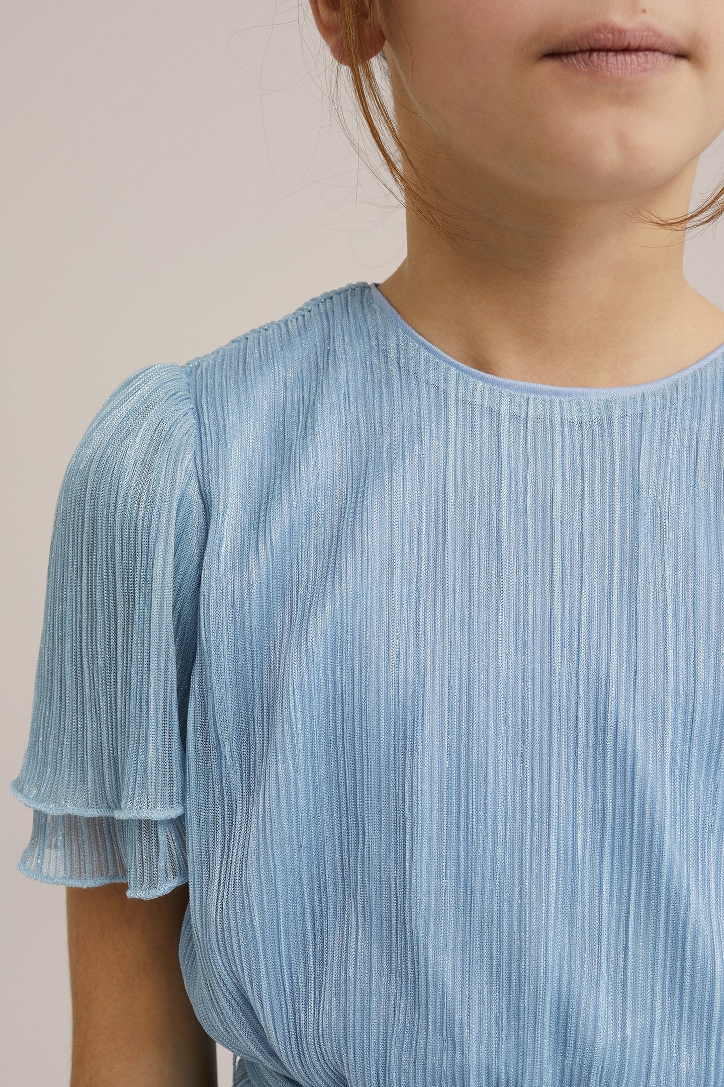 GIRLS DRESS MID LENGTH LIGHT BLUE 5