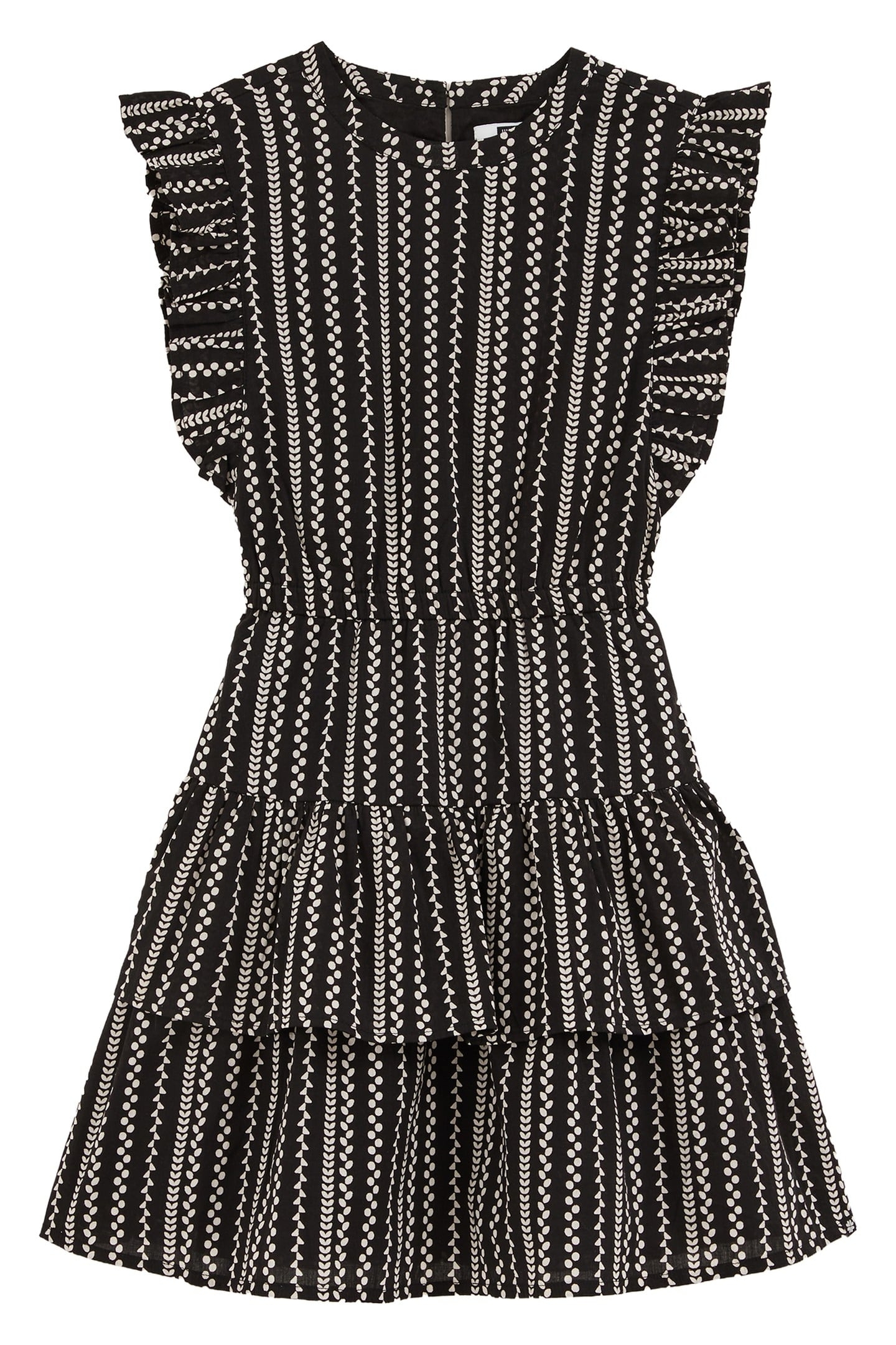 GIRLS DRESS MID LENGTH BLACK 3