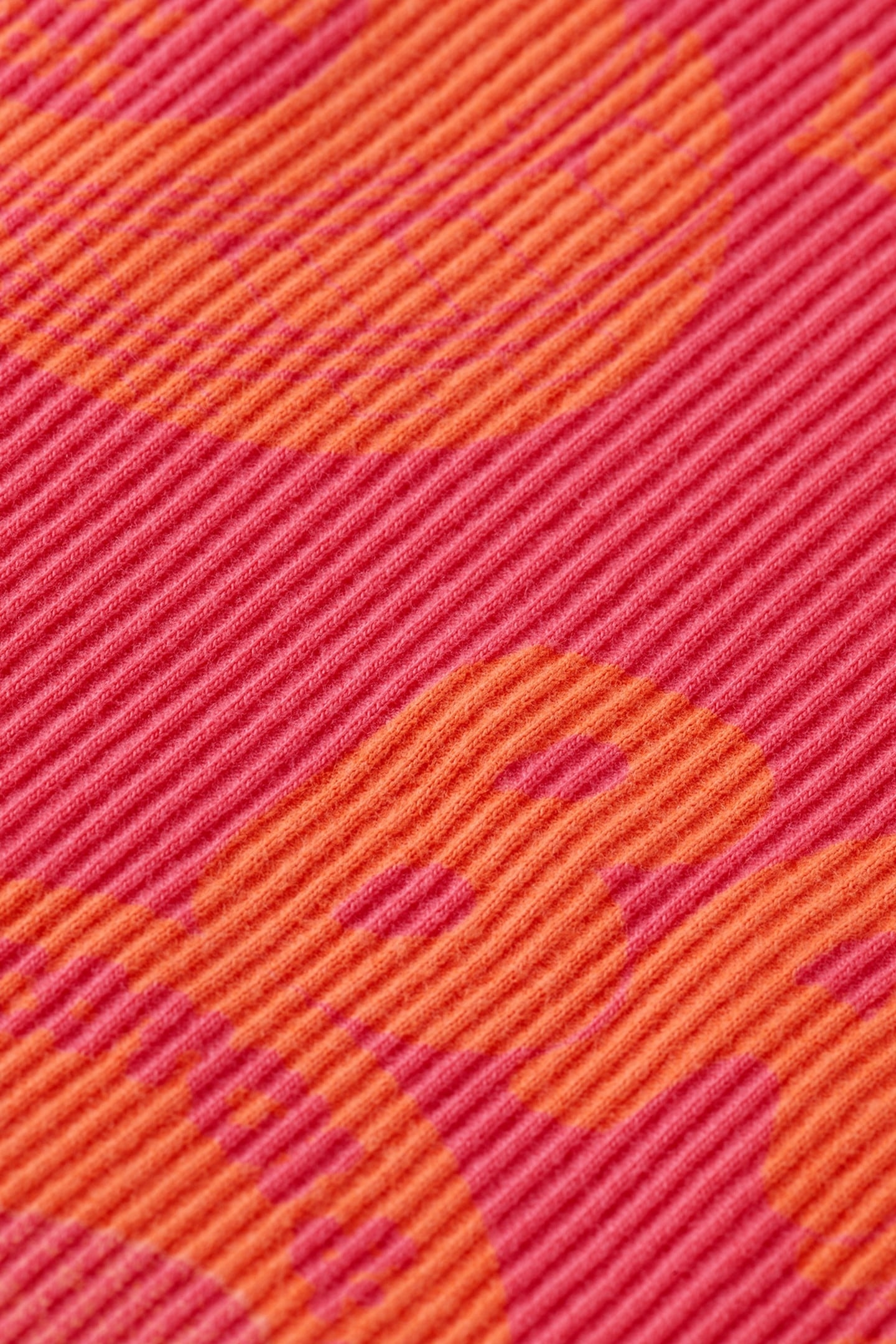 ALL OVER PRINTED RIB TANK LUNAR PIER PINK 7