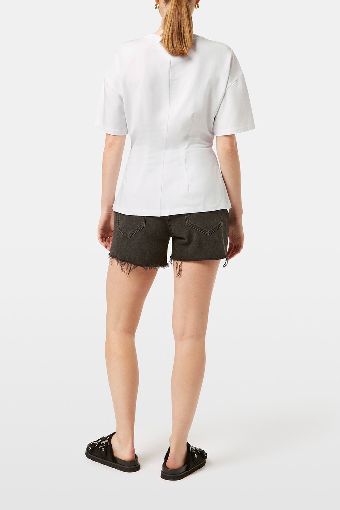 ARTWORK T-SHIRT WITH SHAPING WHITE 4