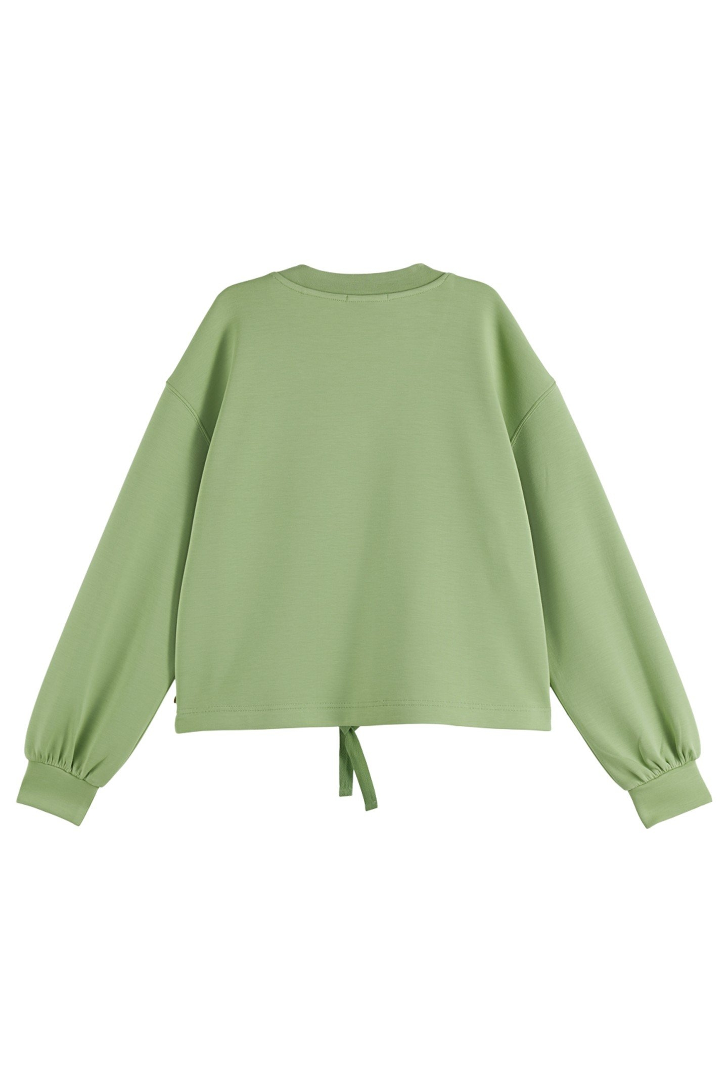 V-NECK MODAL SWEATSHIRT PISTACHIO 5