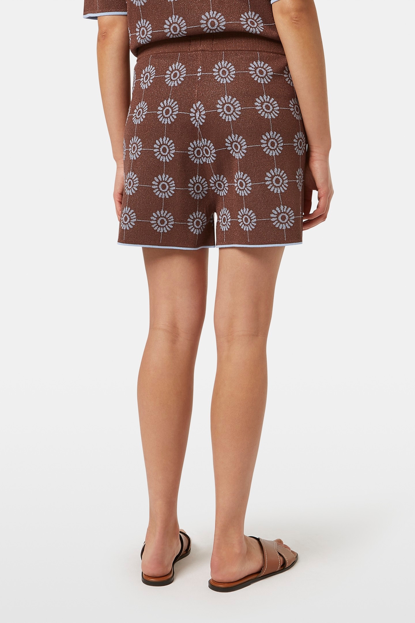 JACQUARD KNITTED SHORTS COLD BREW 3