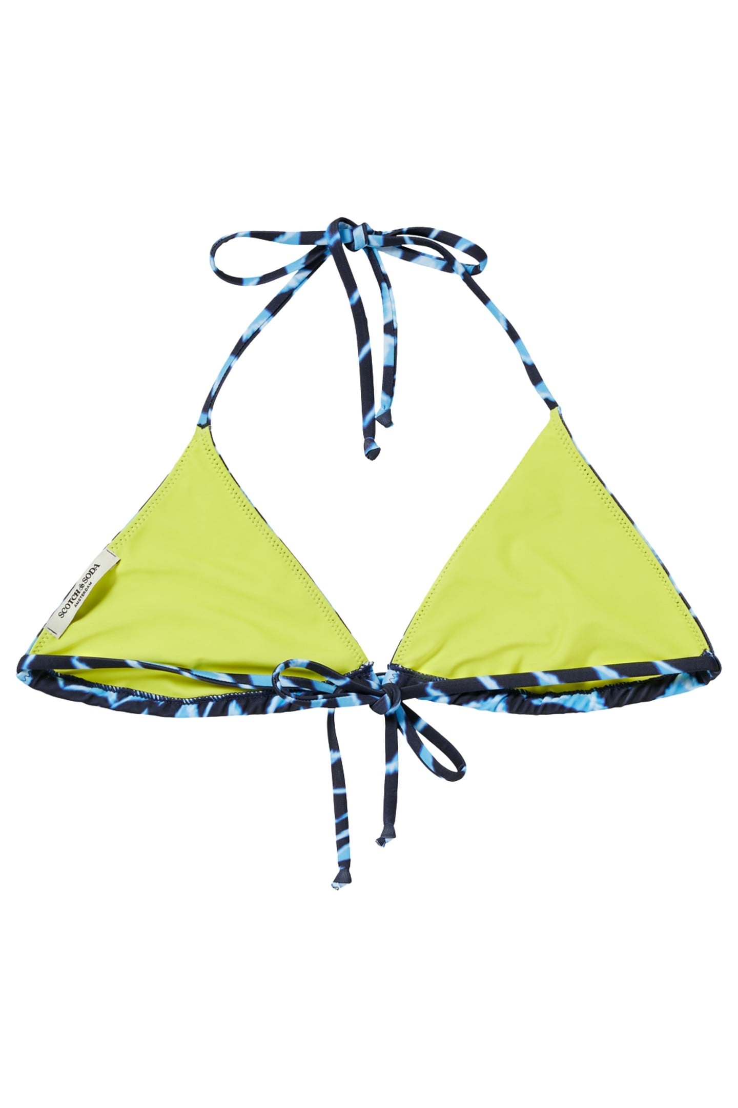 REVERSIBLE PRINTED BIKINI TOP HOUSE OF MIRRORS PINK 6