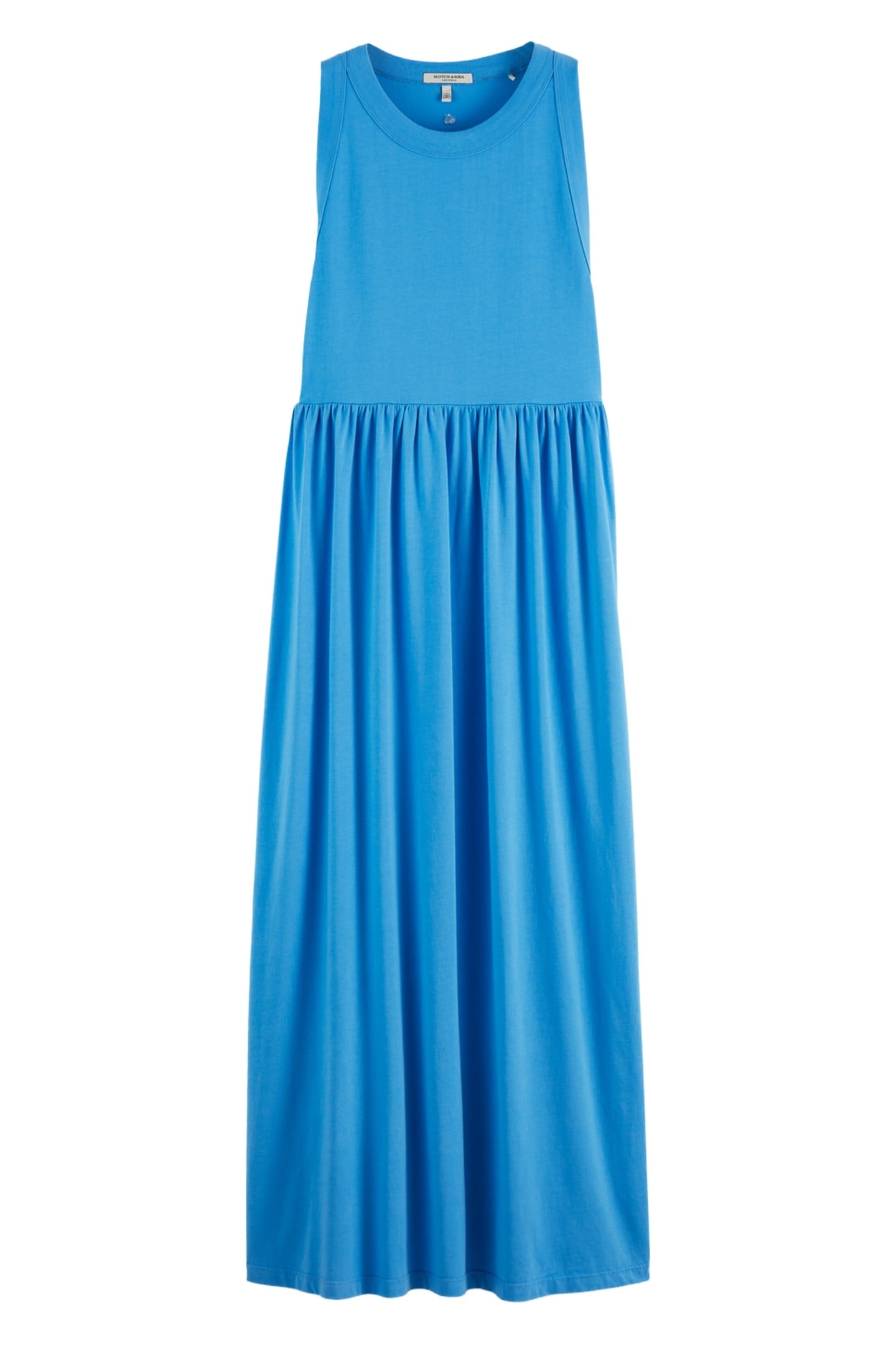 TANK JERSEY MIDI DRESS AQUA BLUE 3