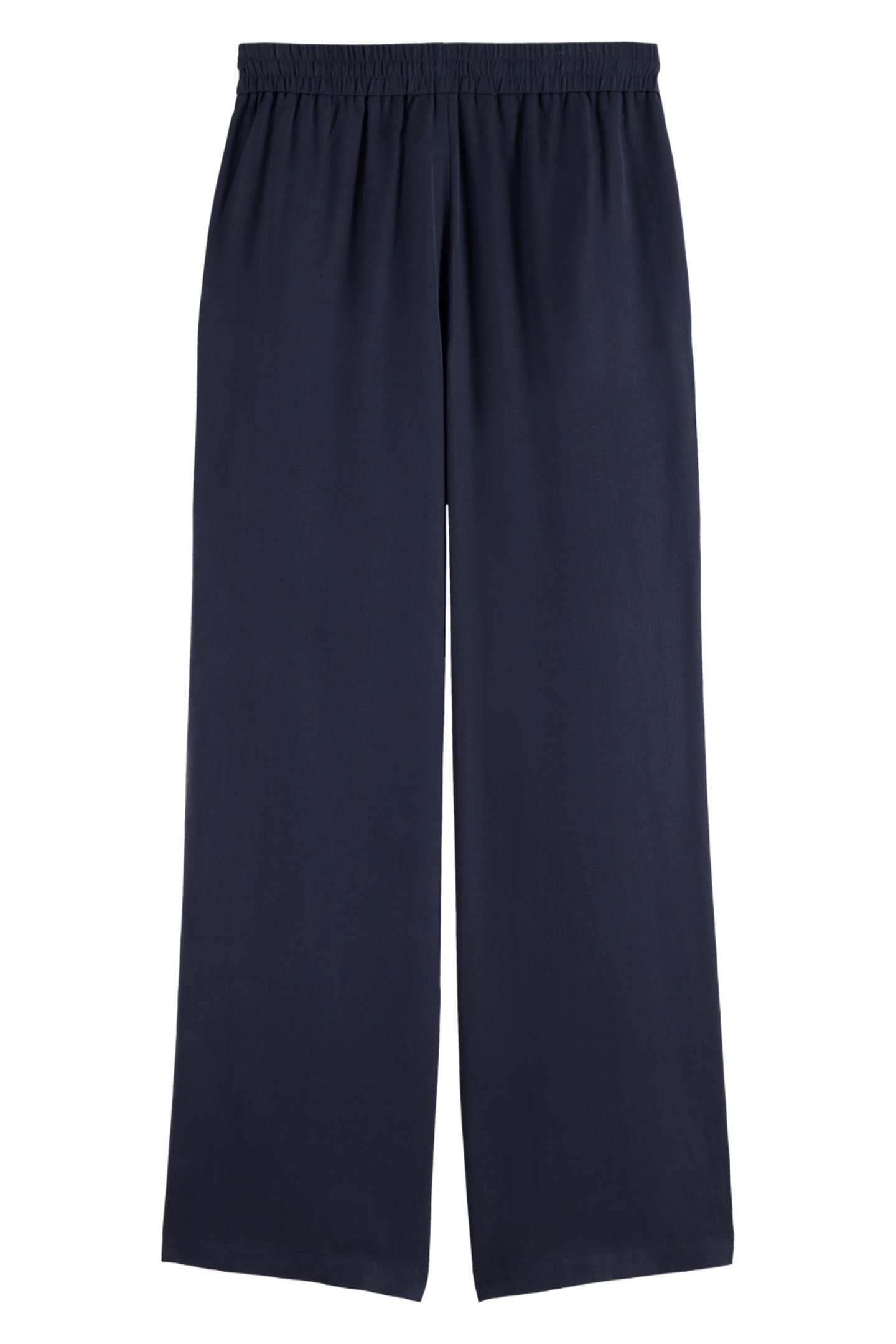 GIA - MID RISE WIDE LEG ELASTICATED TROUSERS MIDNIGHT BLUE 5