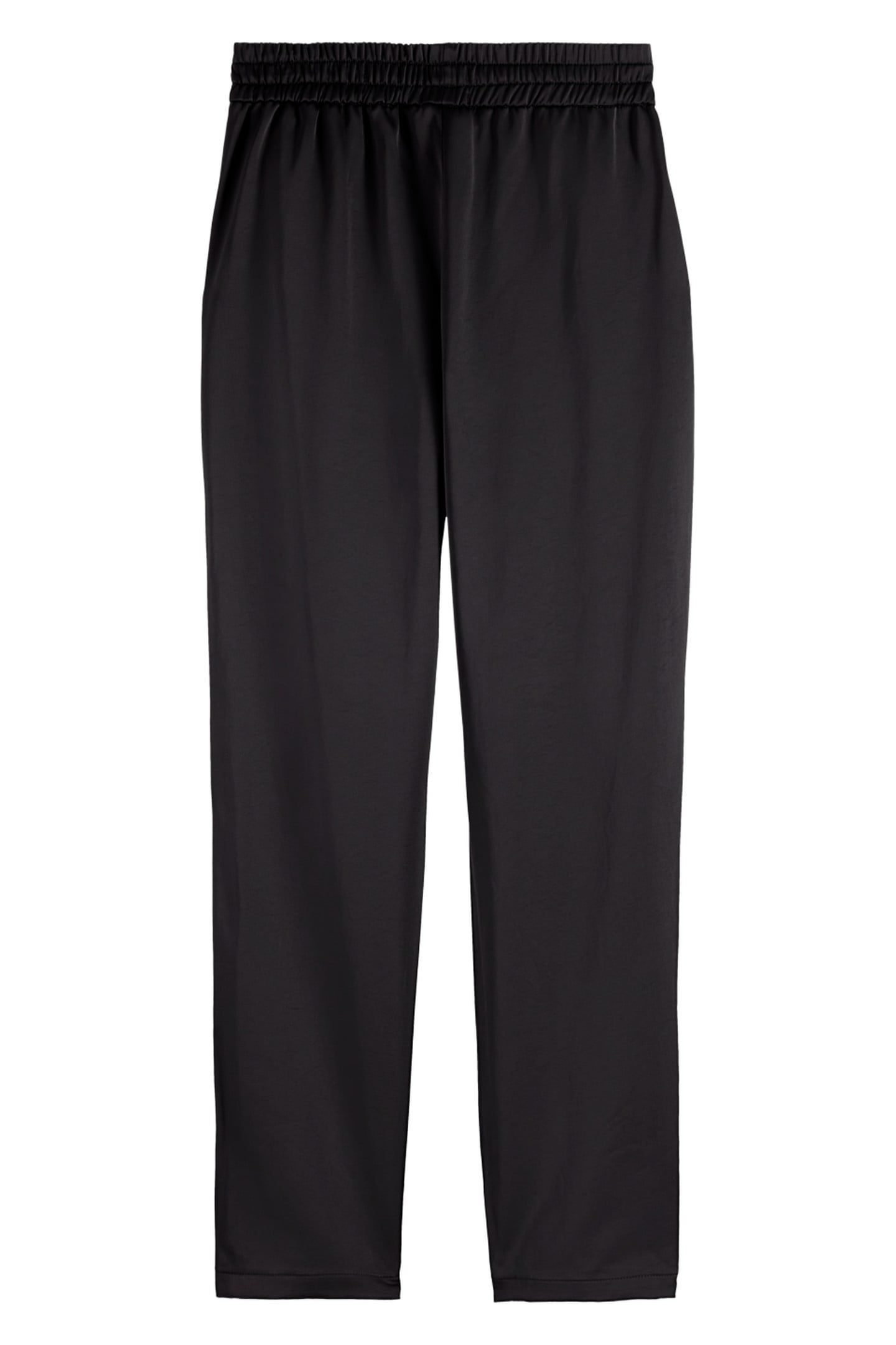 MAIA MID RISE SATIN PULL ON PANT BLACK 5