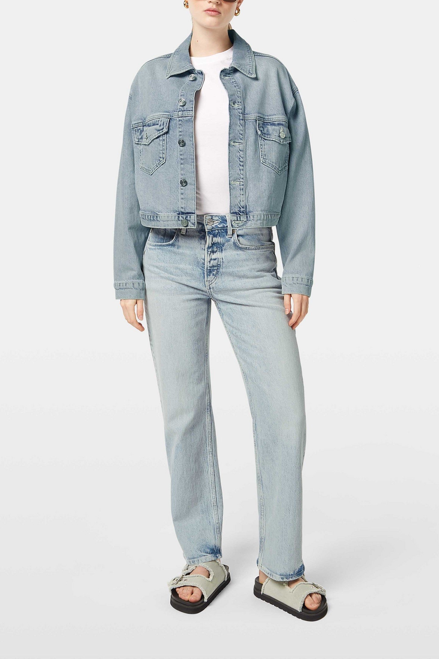 SKY HIGH RISE STRAIGHT JEANS BLUE STORY STORY BLUE 1