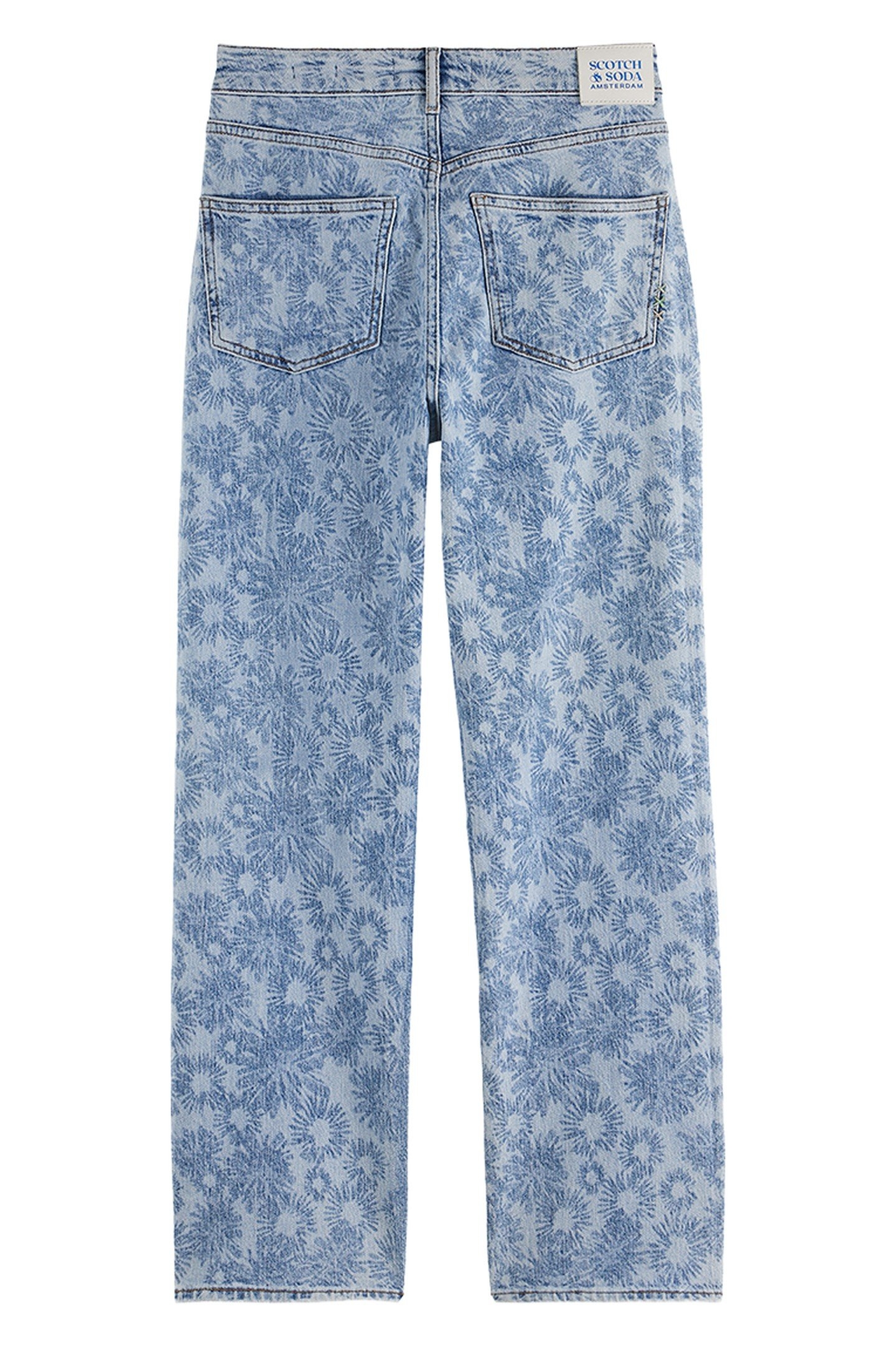 SKY HIGH RISE STRAIGHT JEANS ABSTRACT FLORAL ABSTRACT FLORAL 5