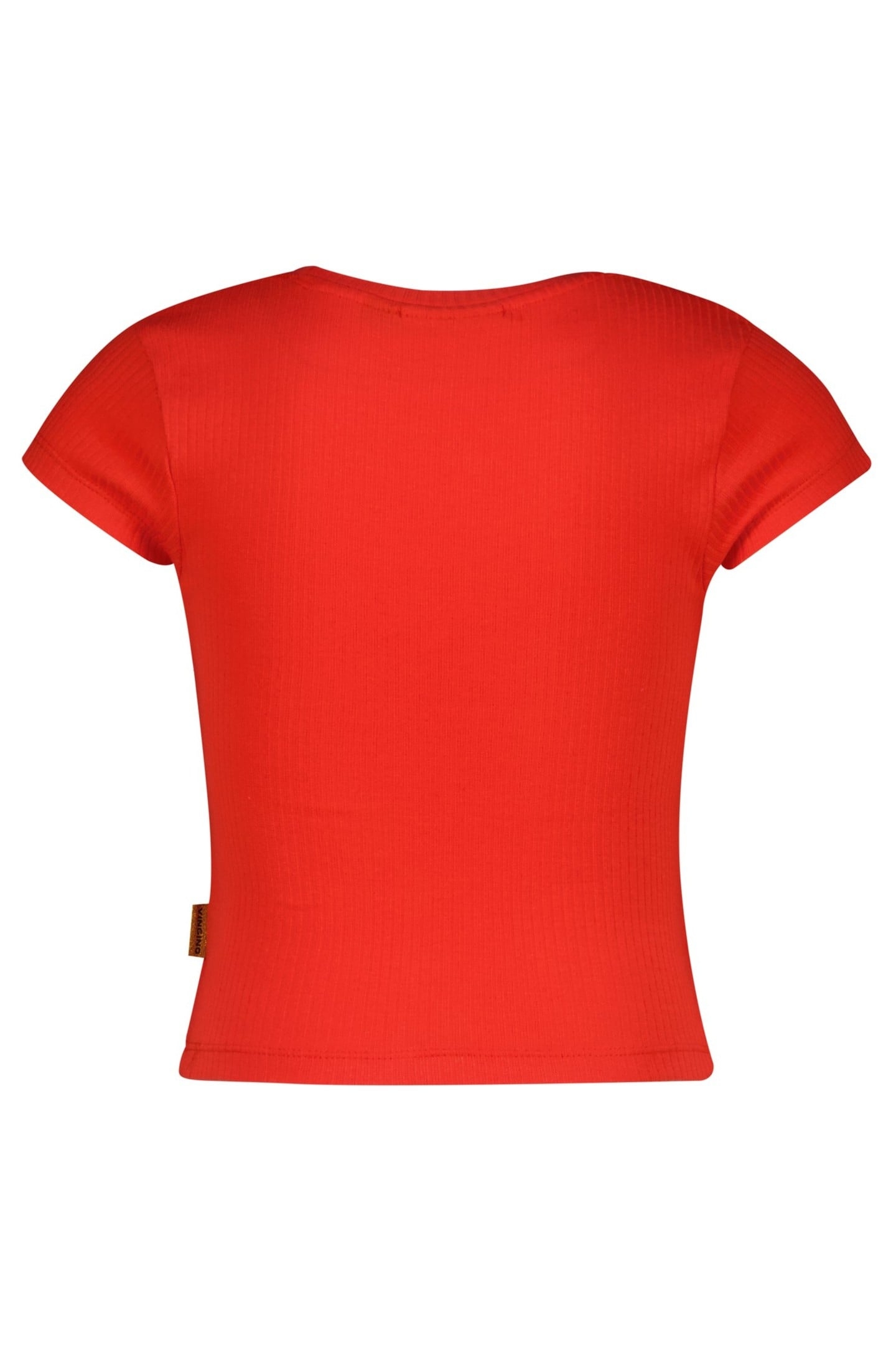 GIRLS BASIC-CROP RIB TEE T-SHIRT BREEZE RED 2