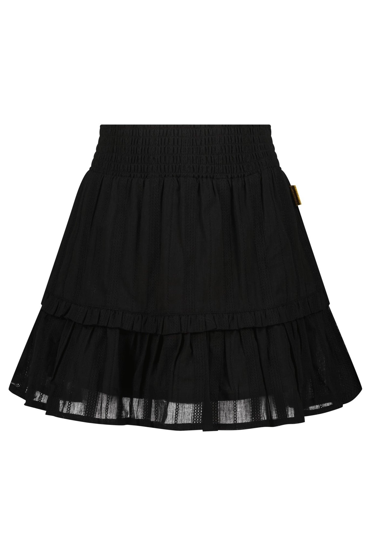 GIRLS QARINA MIDI SKIRT DEEP BLACK 1