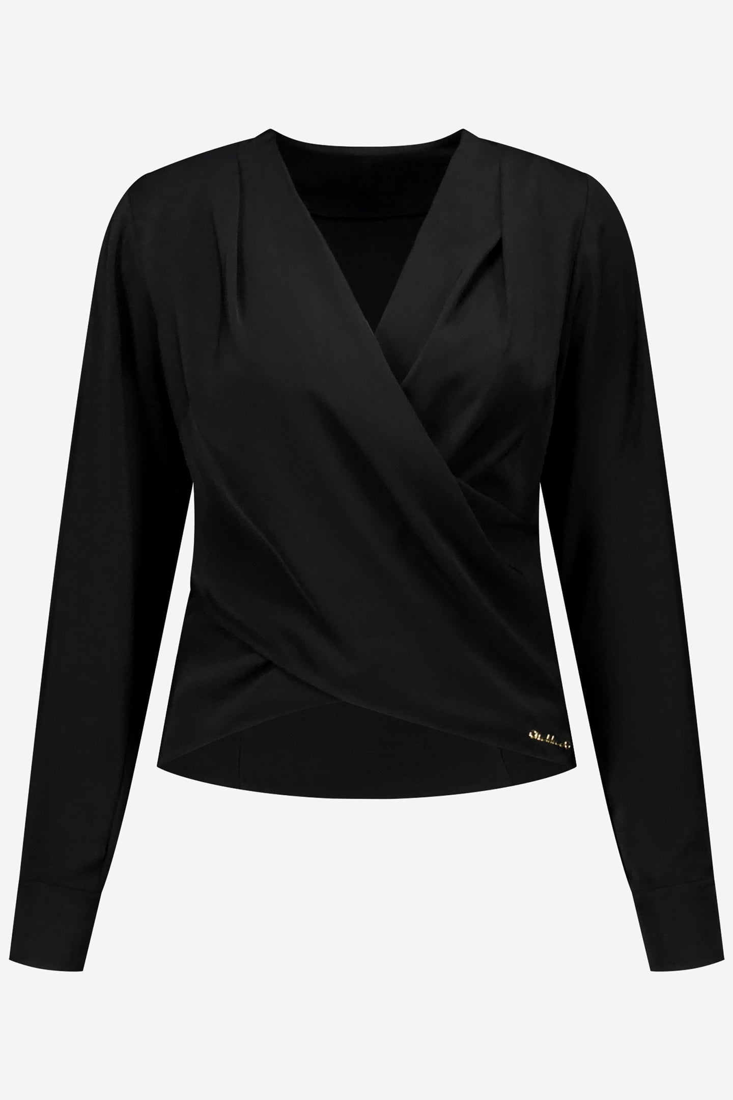 IMANI WRAP TOP BLACK 2