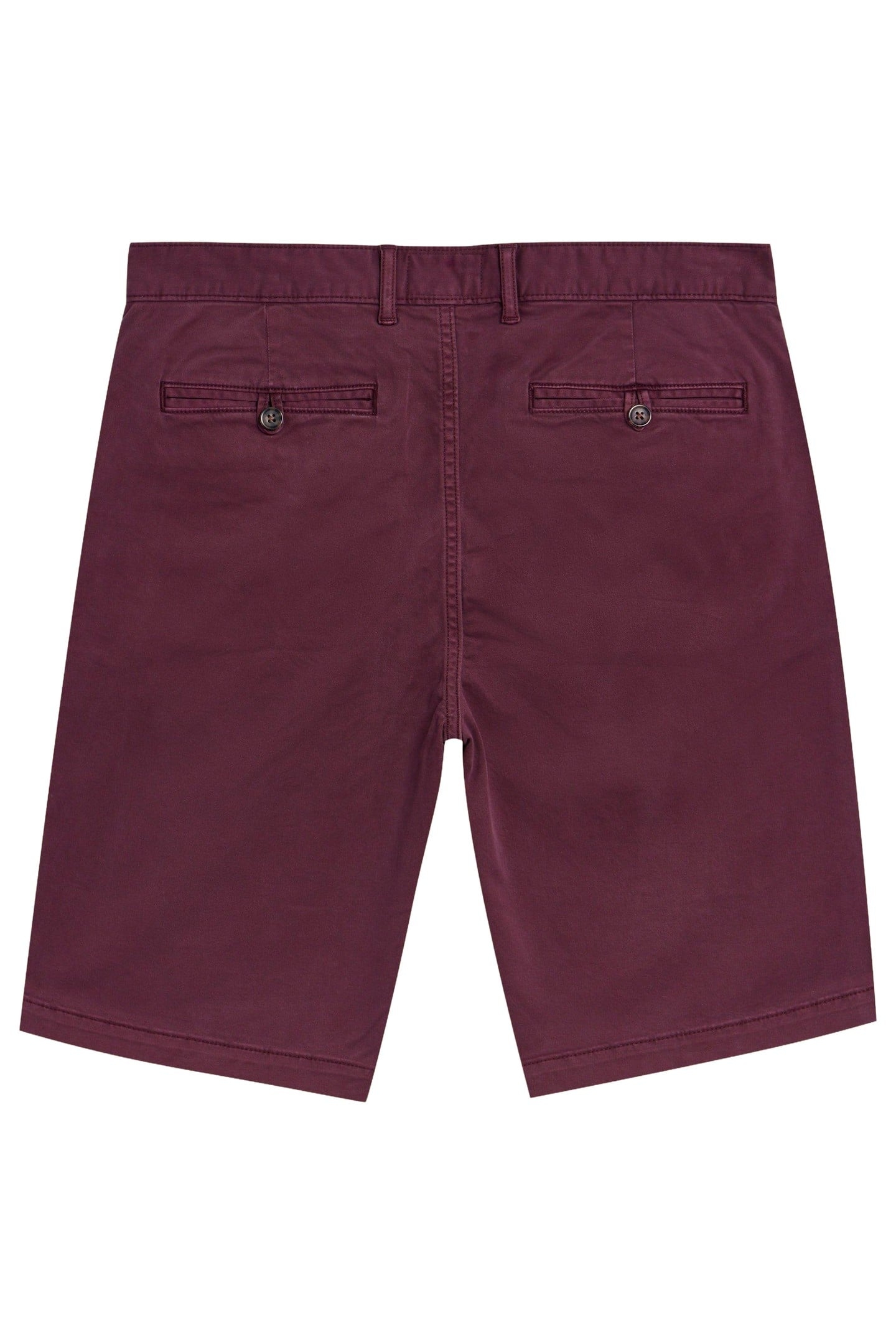 SUTTON ORGANIC CHINO SHORT DARK PLUM 5