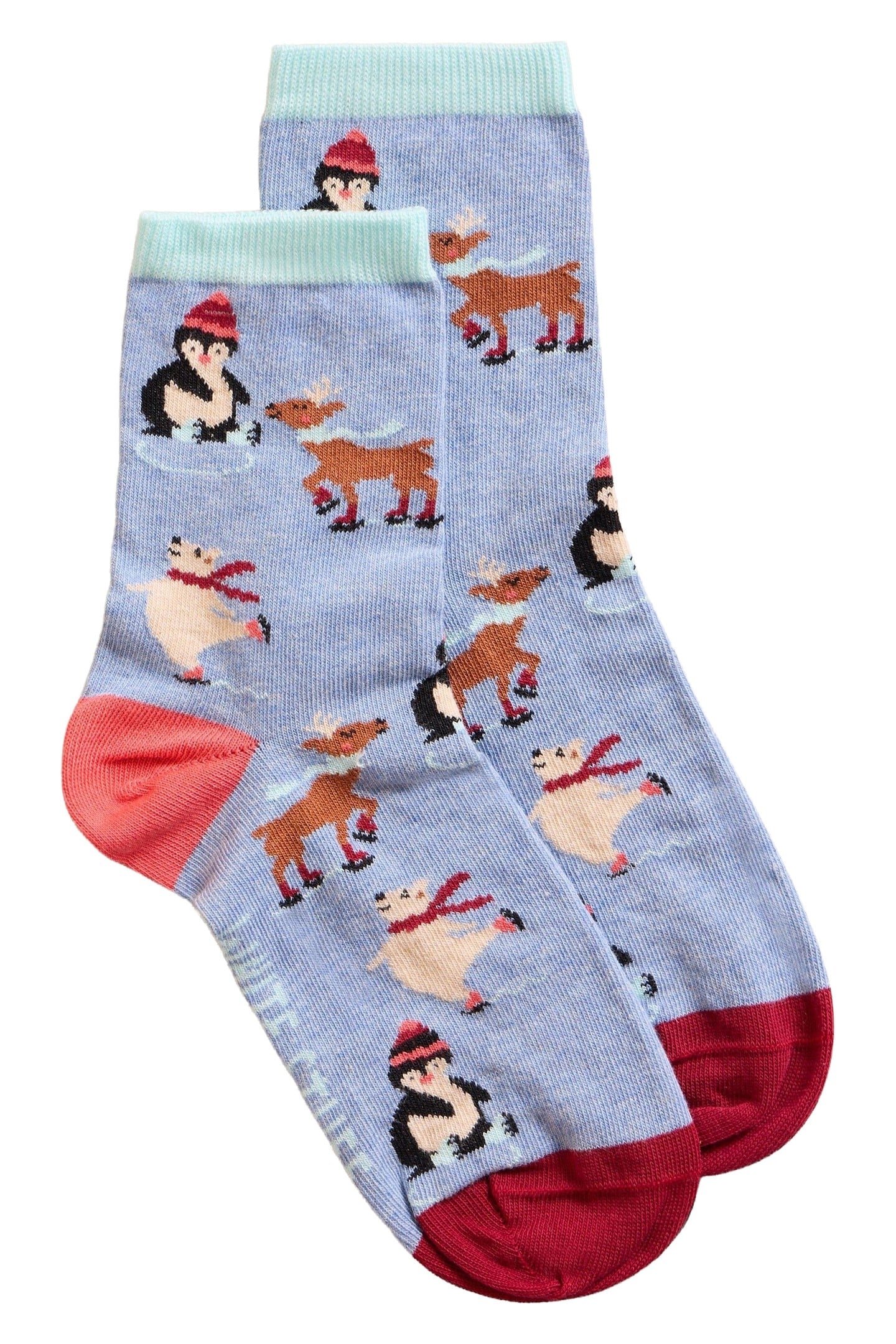 ICE SKATERS SOCK IN A CRACKER BLUE MULTI 1