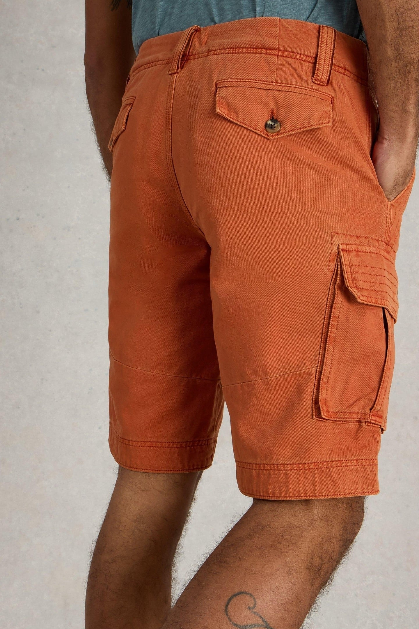 HALSALL ORGANIC CARGO SHORT MID ORANGE 3
