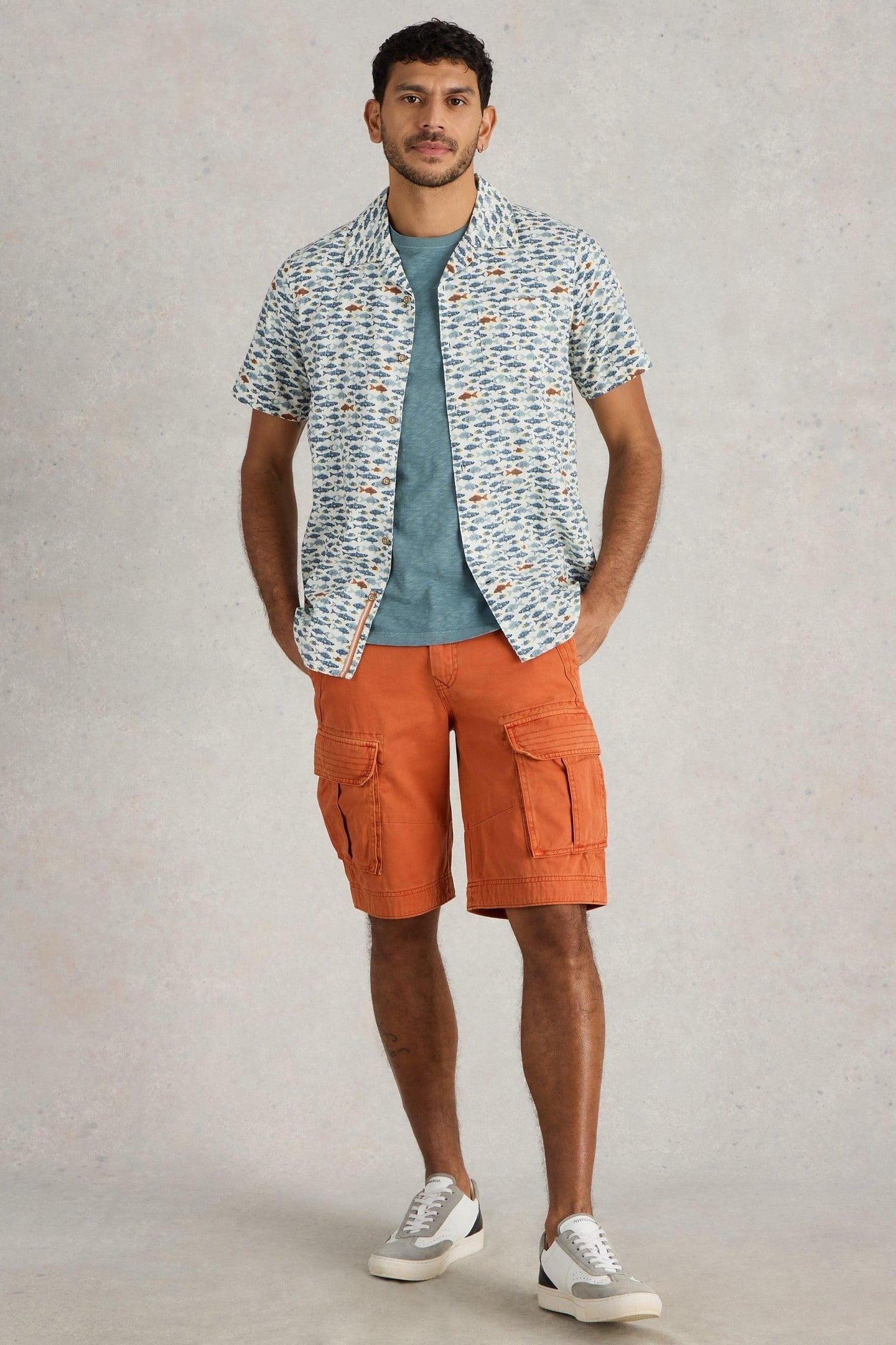 HALSALL ORGANIC CARGO SHORT MID ORANGE 2