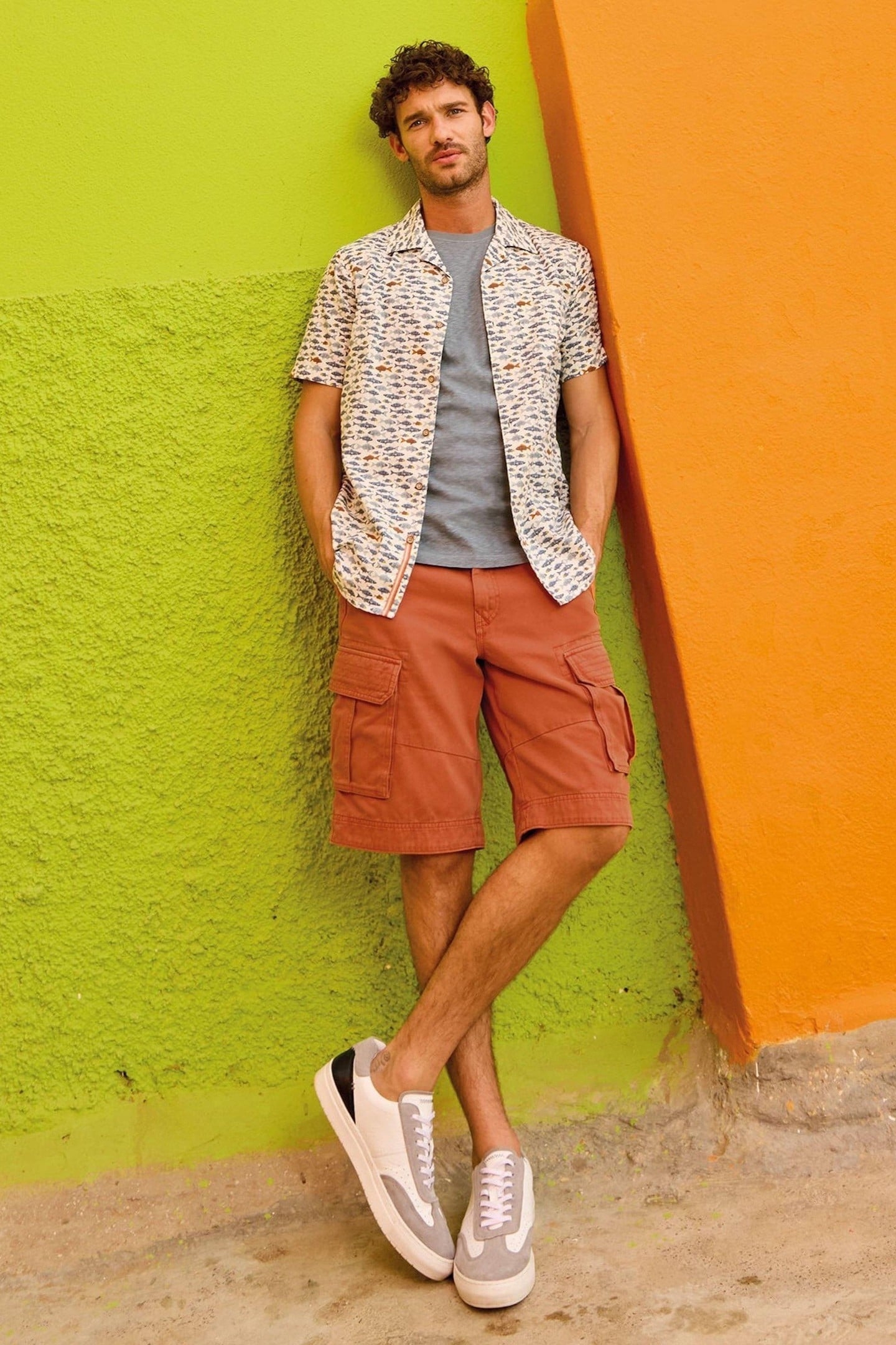 HALSALL ORGANIC CARGO SHORT MID ORANGE 7