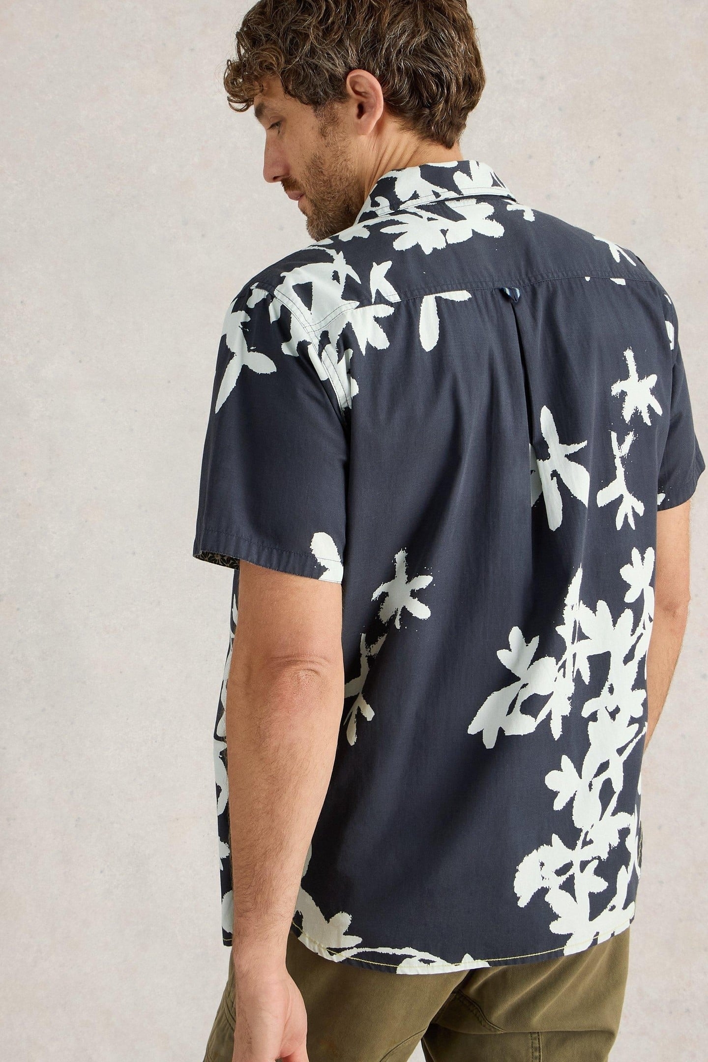 BLOSSOM SS PRINTED SHIRT NAVY PRINT 3