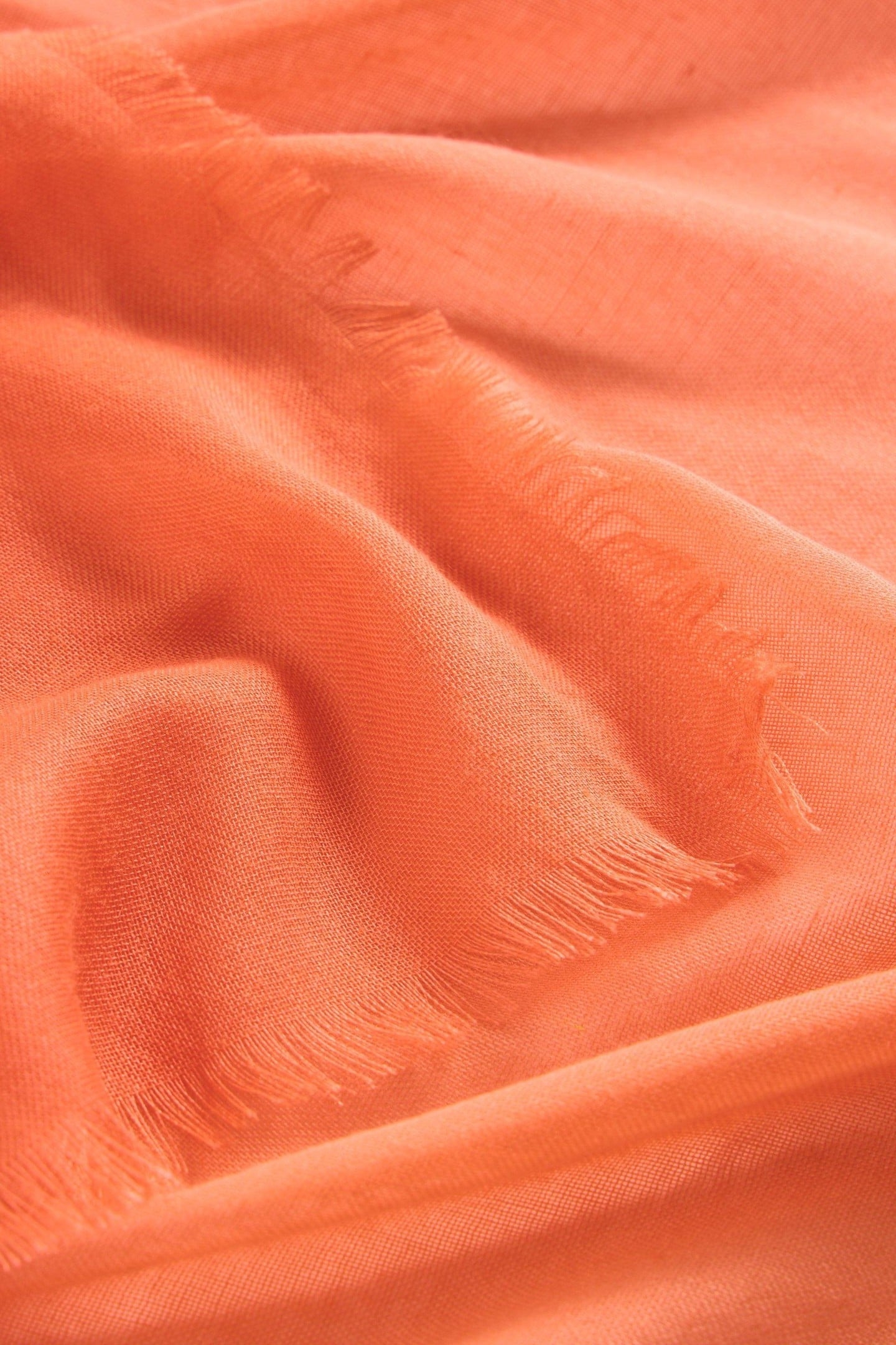PENNY PLAIN OVERSIZED SCARF MID CORAL 3