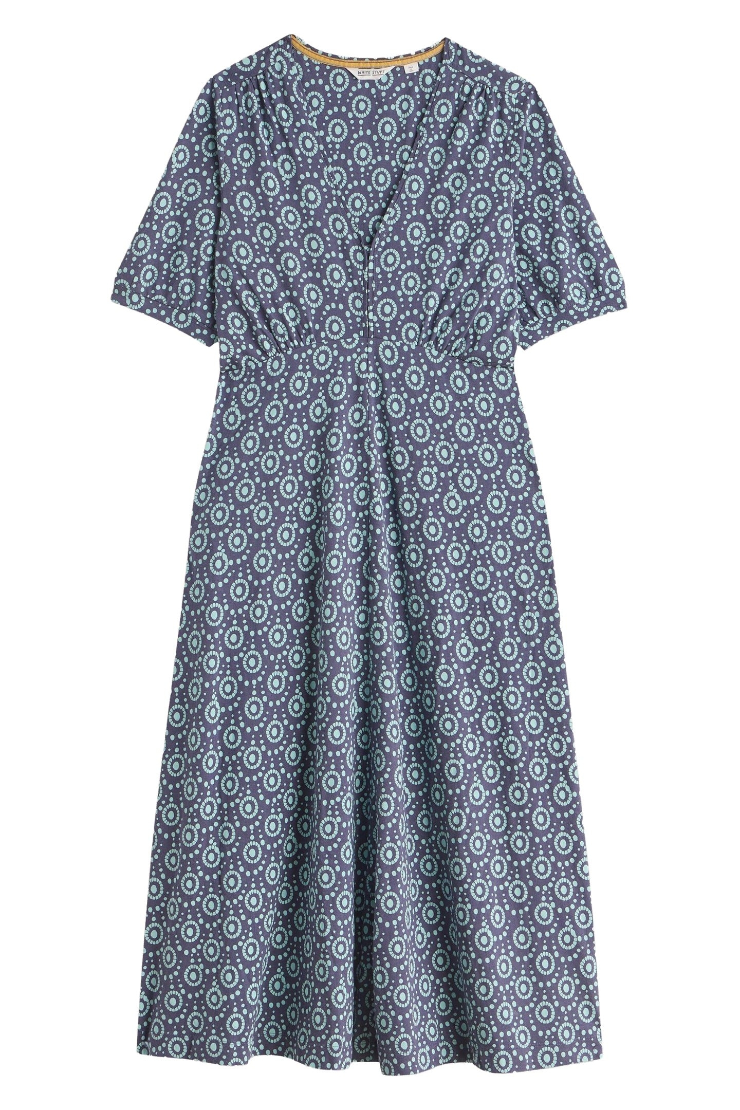 MEGAN JERSEY DRESS NAVY PRINT 5