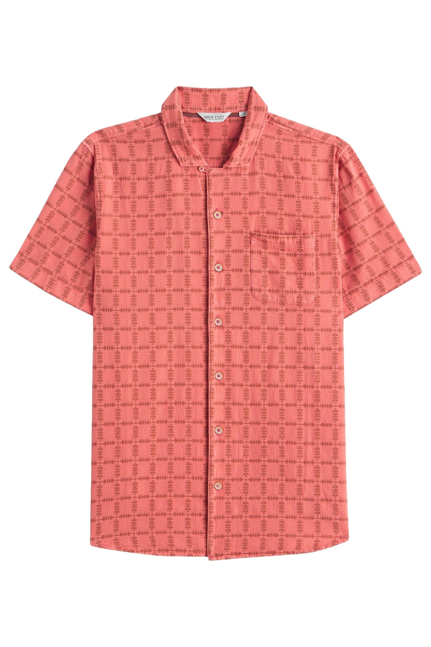 SS OVERDYE CHECK SHIRT DEEP PINK 3