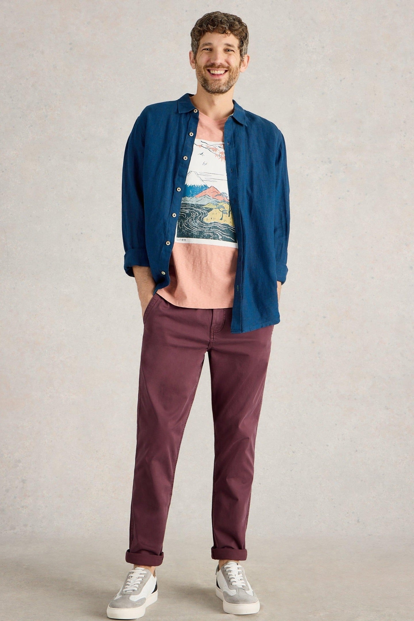 SUTTON DRAWSTRING TROUSER DARK PLUM 2