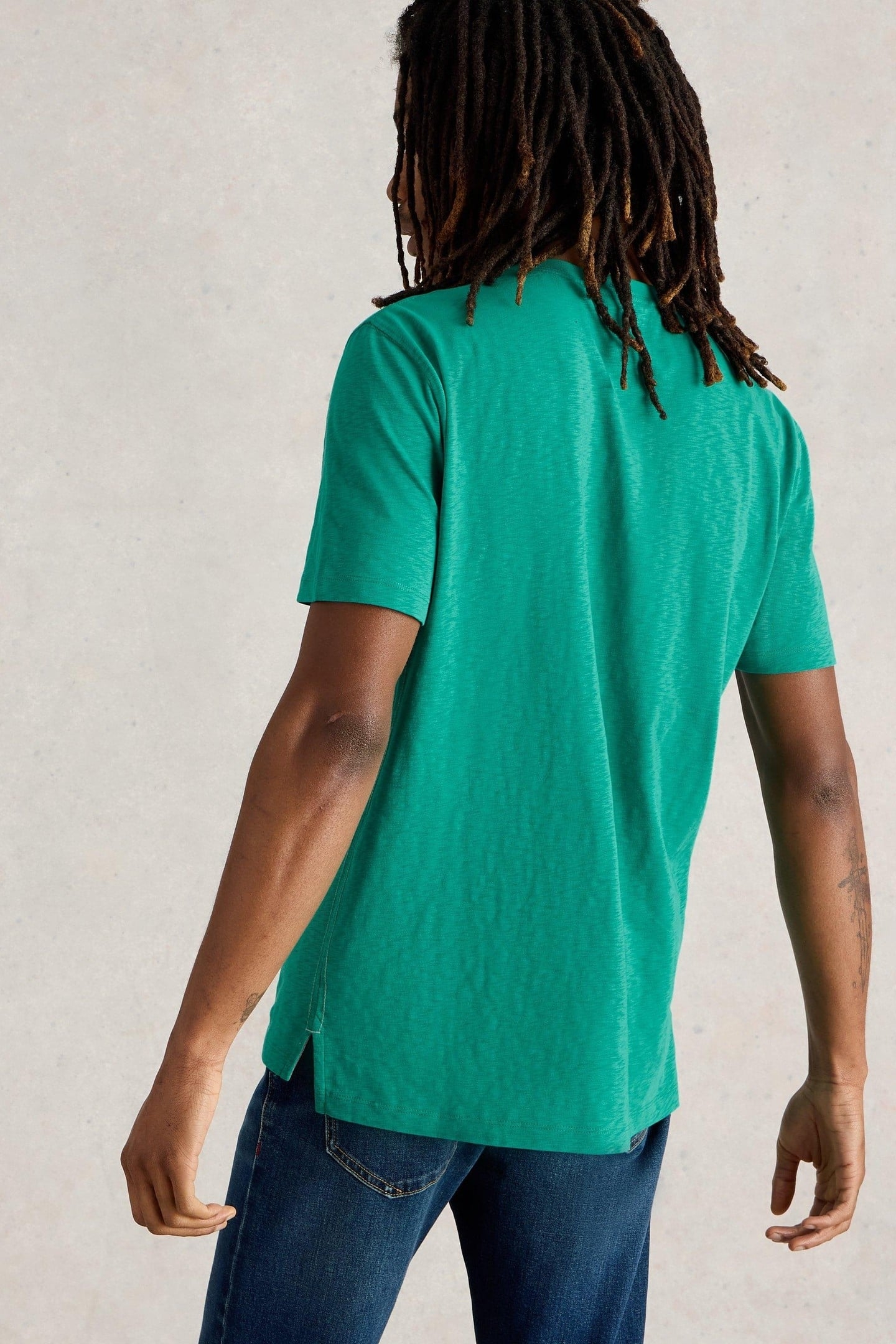 TRAVEL GRAPHIC TEE TEAL PRINT 4