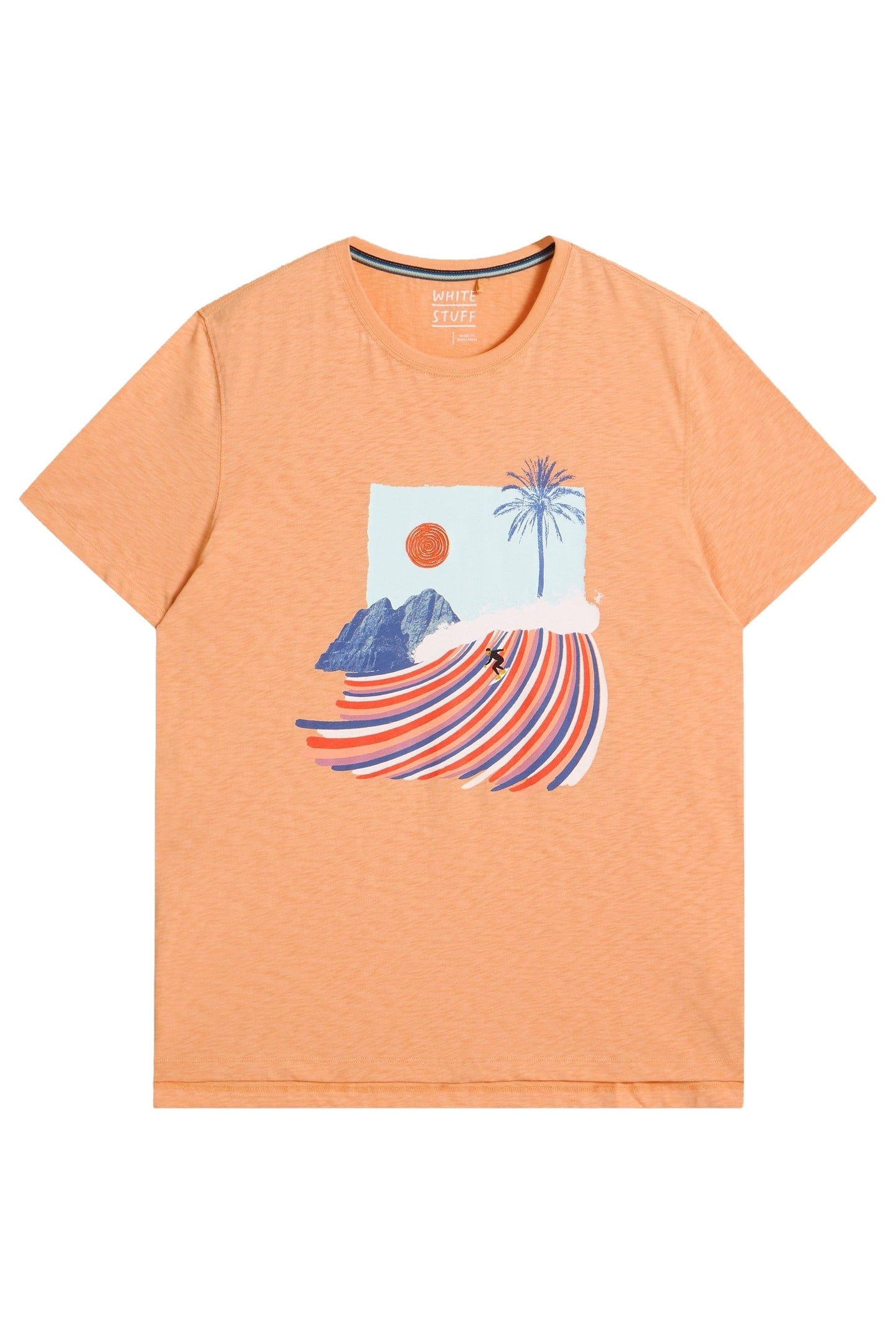 ABERSOCH SURFS UP GRAPHIC TEE PINK PRINT 5